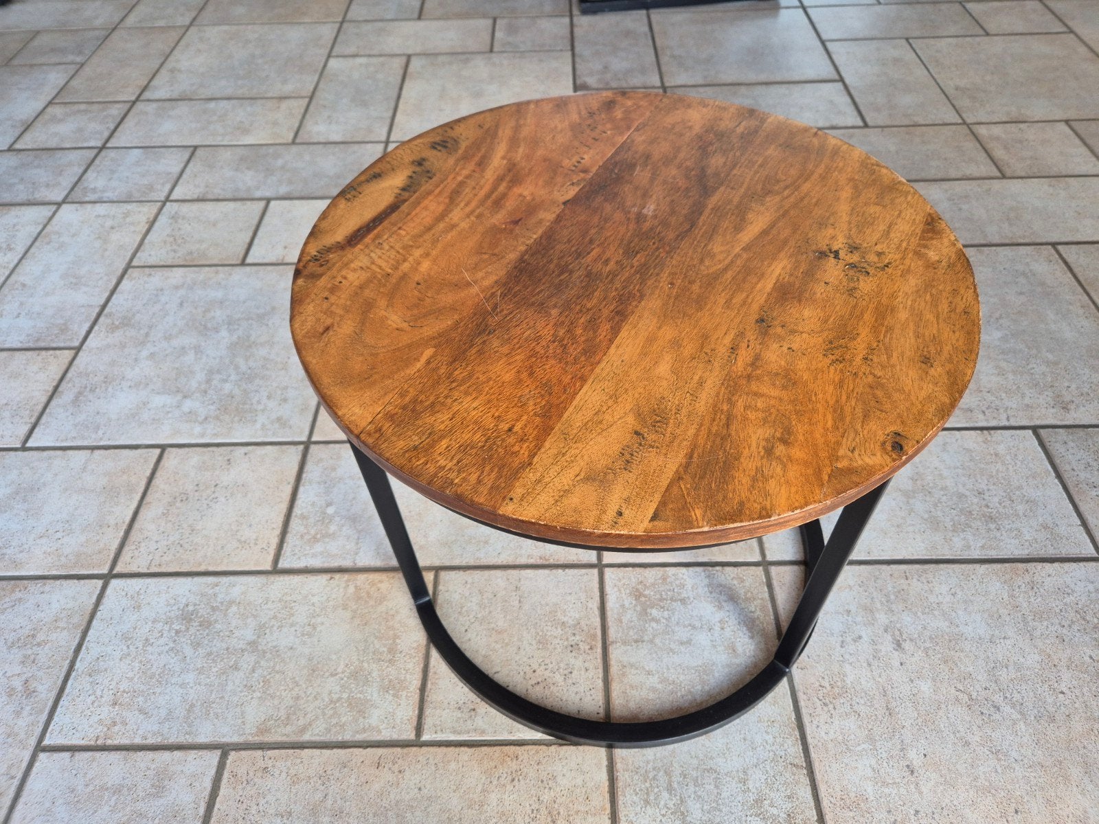 Mango bijzettafeltje, Ophalen, 50 tot 100 cm, Rond, 50 tot 100 cm