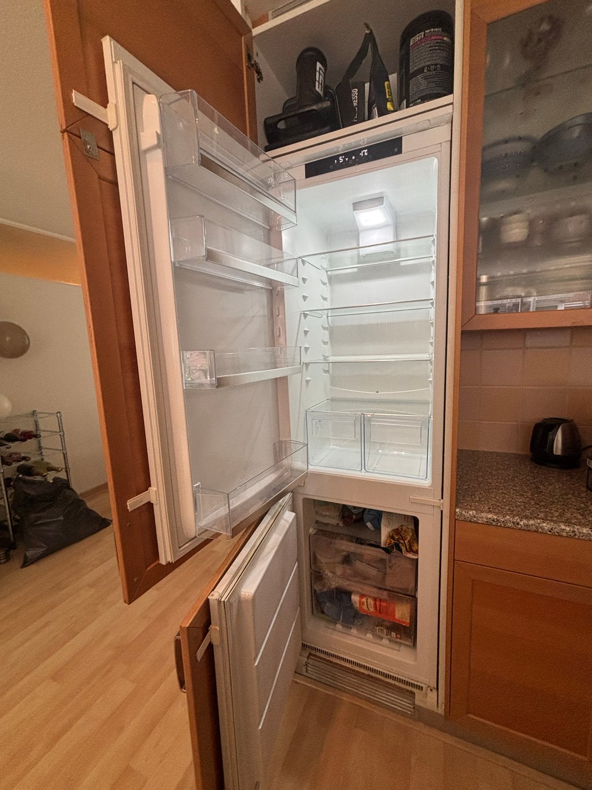 IKEA ISANDE Koelkast met vriesvak - 4 jaar oud, Ophalen, Gebruikt, 200 liter of meer, 60 cm of meer