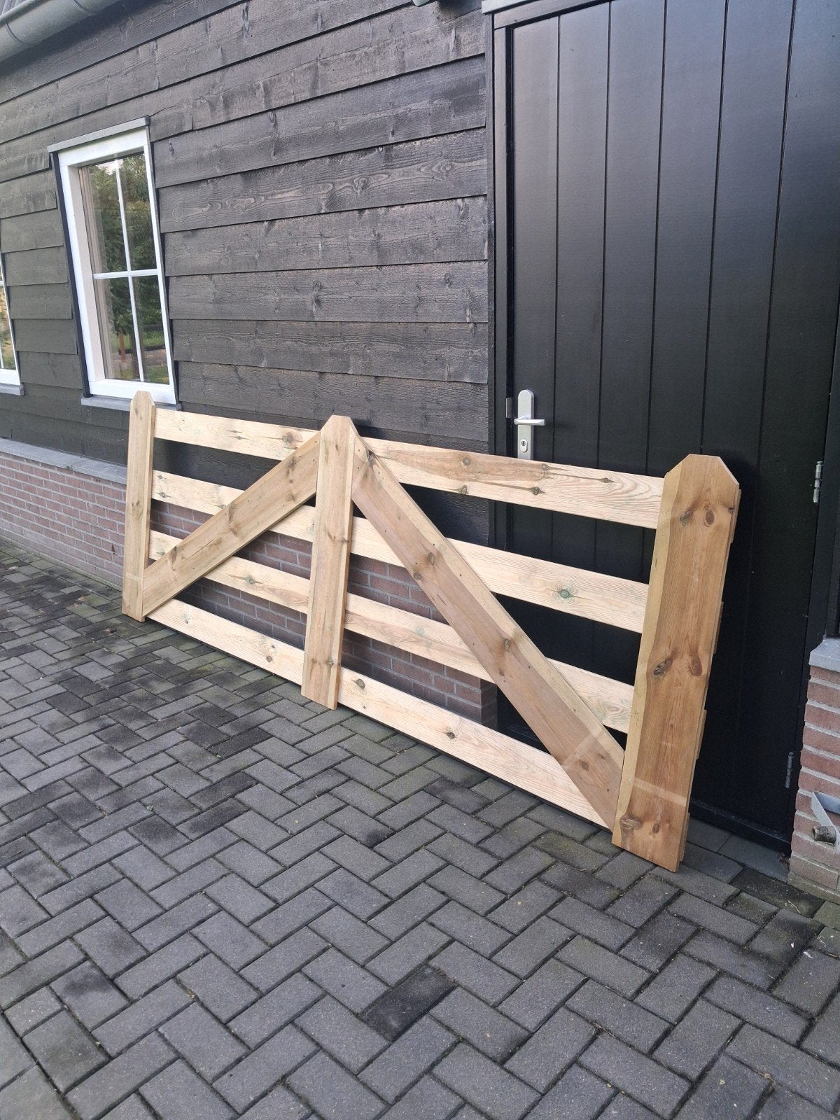 Nieuw tuinhek/landbouwhek, Ophalen, Nieuw, Hout, Tuinhek