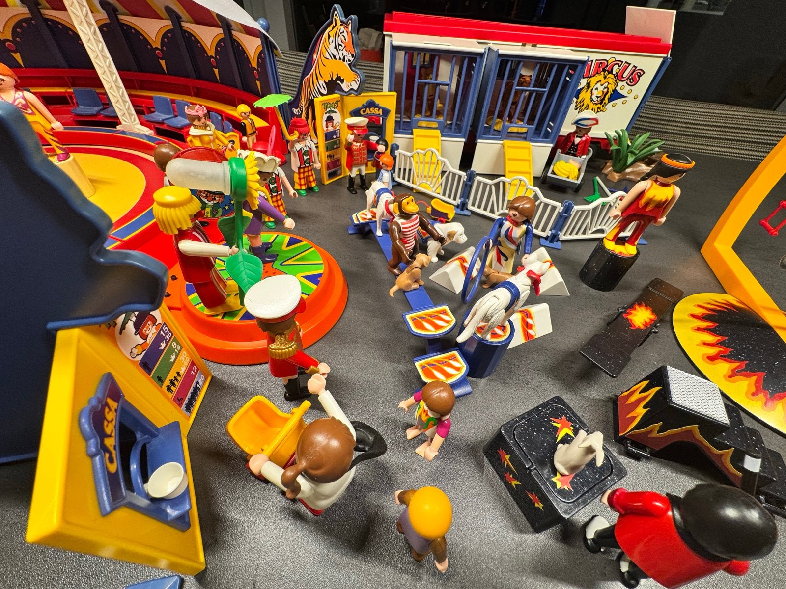 Prachtig Playmobil Circus Set met Verlichting, Dierenwagen, Ophalen of Verzenden, Gebruikt, Jongen of Meisje