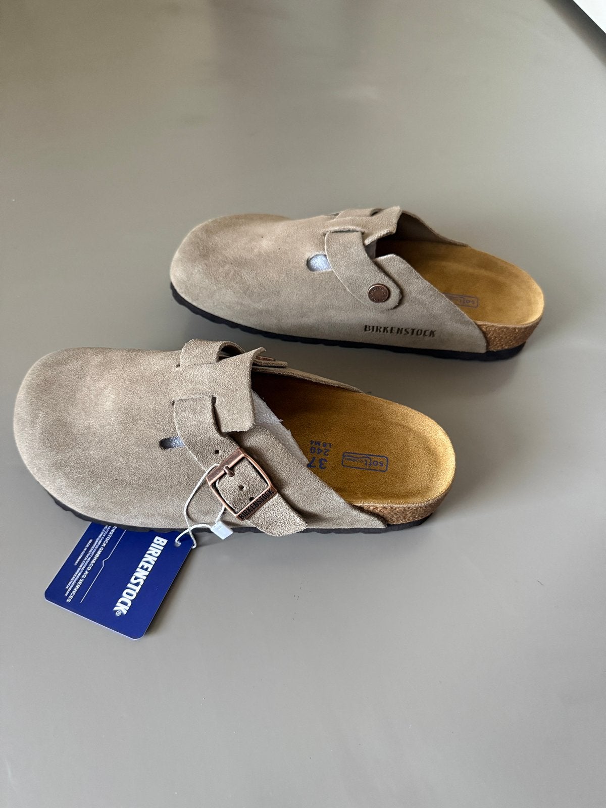 Birkenstock Boston maat 37, Bruin, Nieuw, Sandalen of Muiltjes, Ophalen of Verzenden