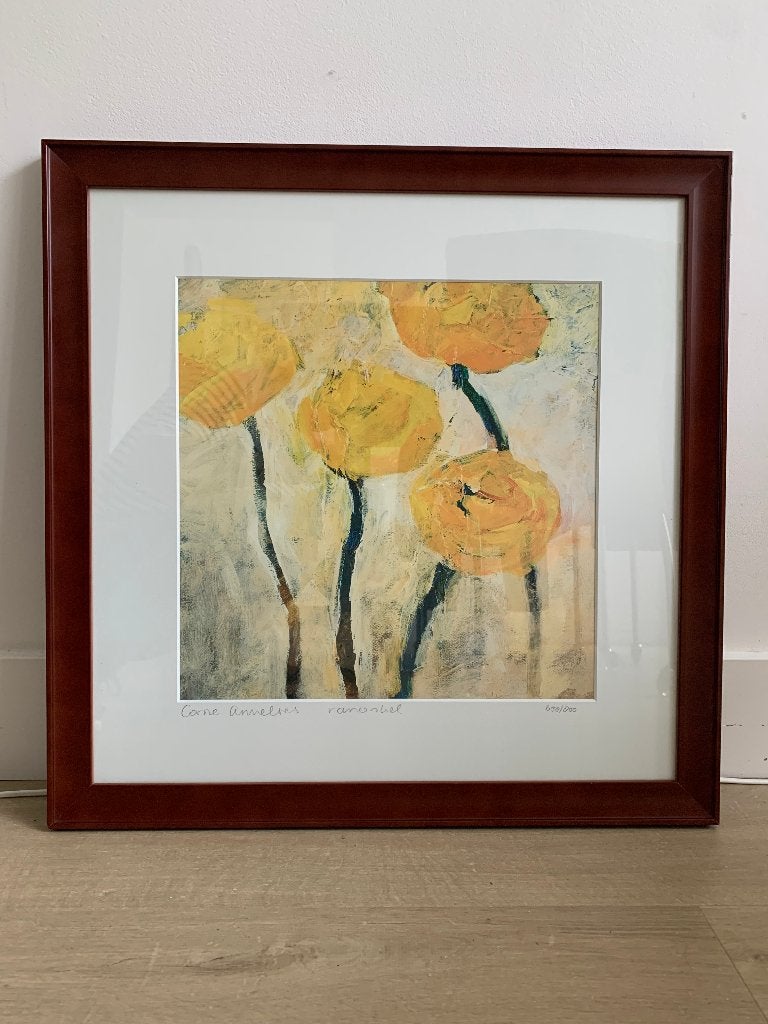 Hele mooie Lithografie Corine Annelies van Dolder, Met glas, Ophalen