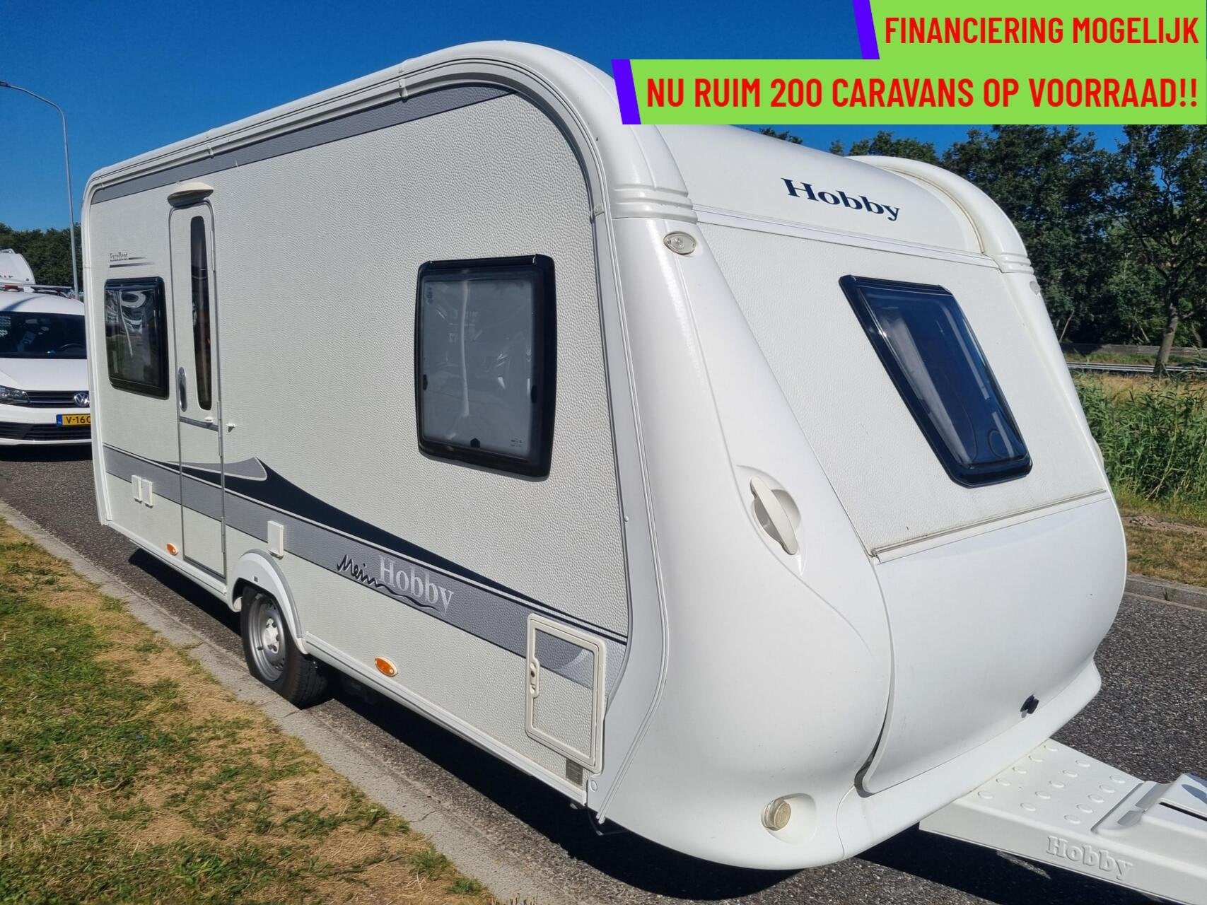 Hobby 460 UFE excellent MOVER + VOORTENT + FRANSBED + DOUCHE, Caravans en Kamperen, Caravans, Rondzit, Hobby, Bedrijf, 6 tot 7 meter