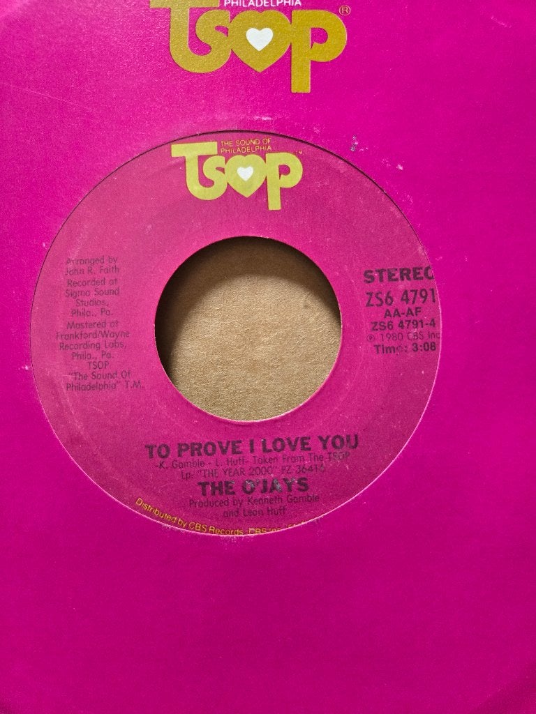 The O'Jays - To prove I love you, Gebruikt, 7 inch, Ophalen of Verzenden, Pop