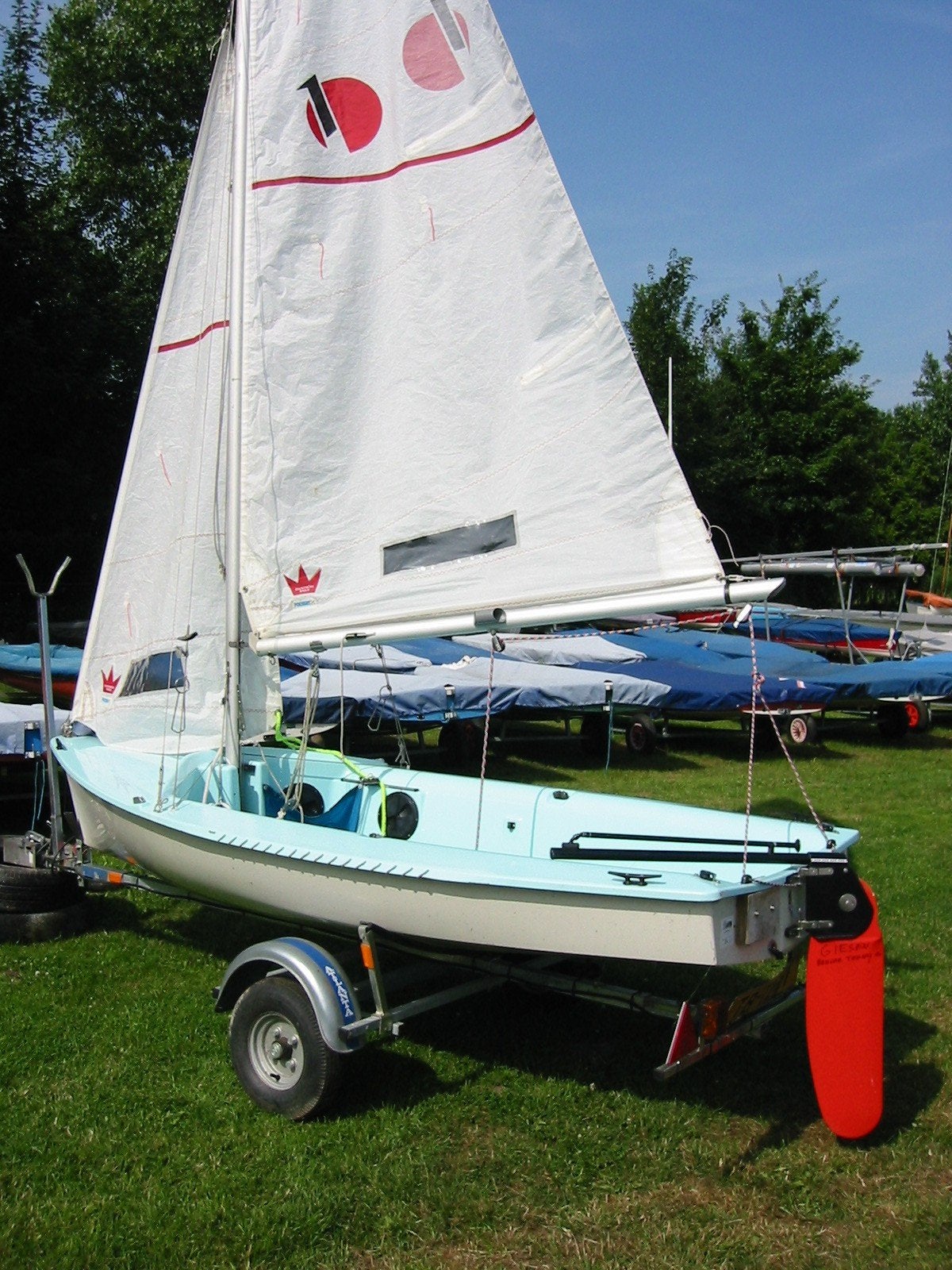 Tweepersoons jeugdzeilboot Dehler Teeny, Watersport en Boten, Ophalen, Gebruikt, Minder dan 15 m²