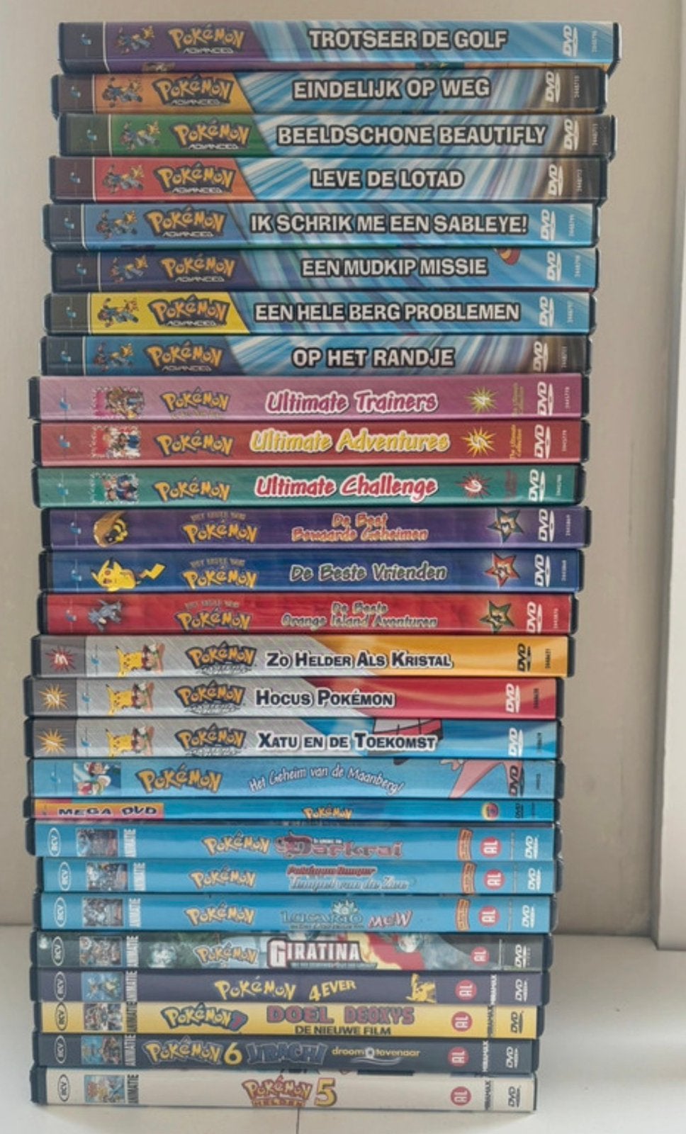 Grote verzameling Pokemon dvds, Alle leeftijden, Ophalen of Verzenden, Gebruikt