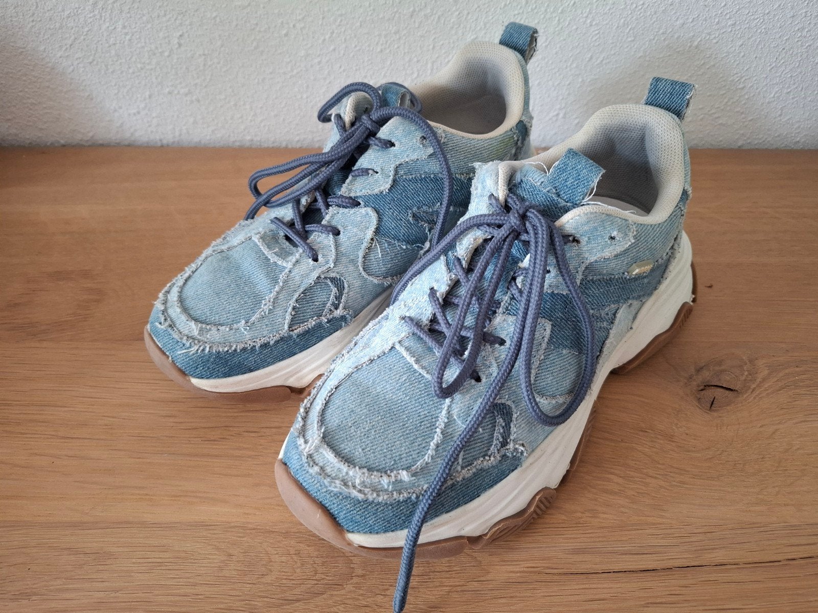 POSH by Poelman sneakers maat 36 - denim look, POSH by Poelman, Blauw, Ophalen of Verzenden, Sneakers of Gympen
