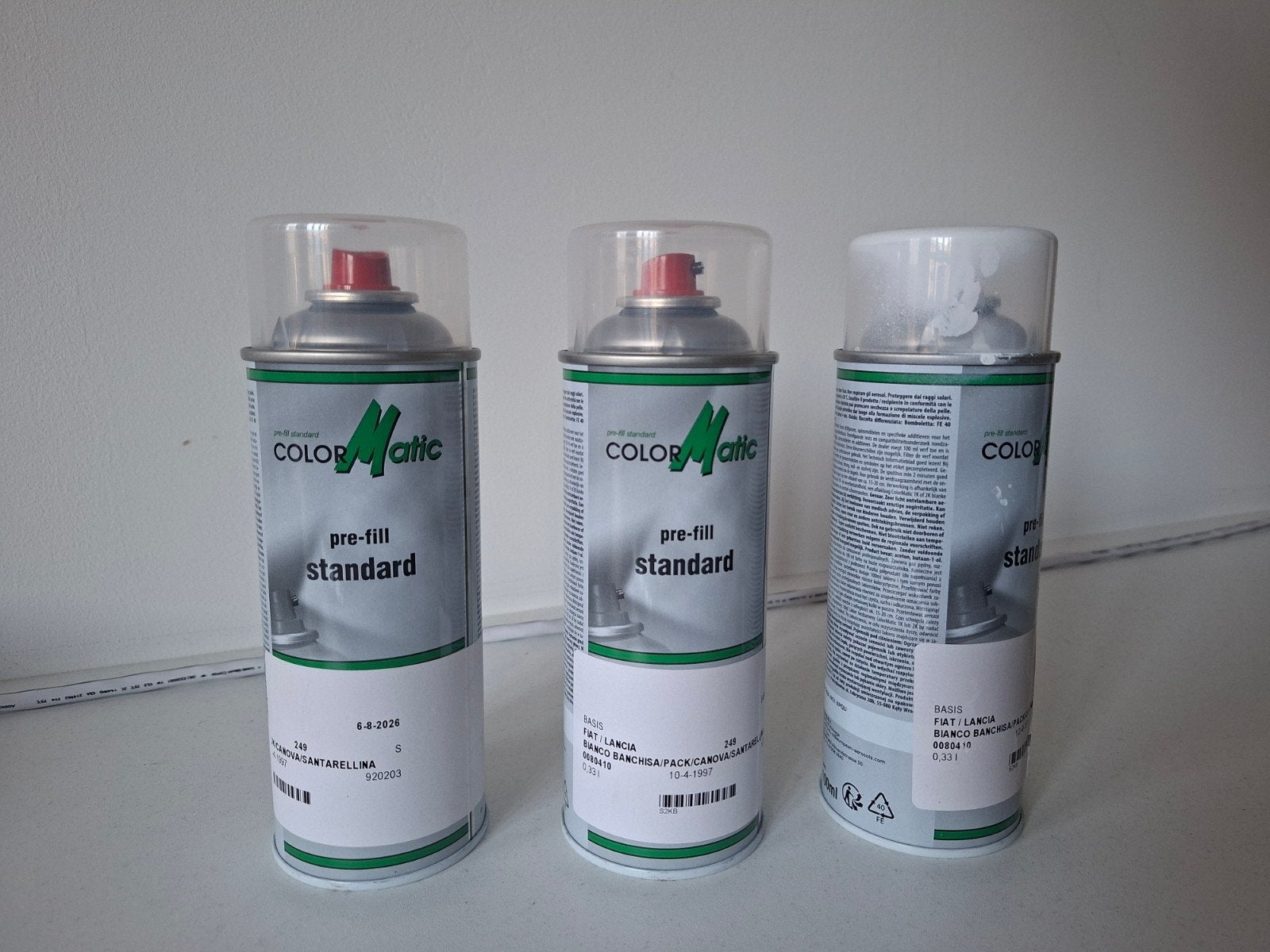 ColorMatic Autolak Spuitbussen Fiat Ducato 249 Bianco, Ophalen of Verzenden