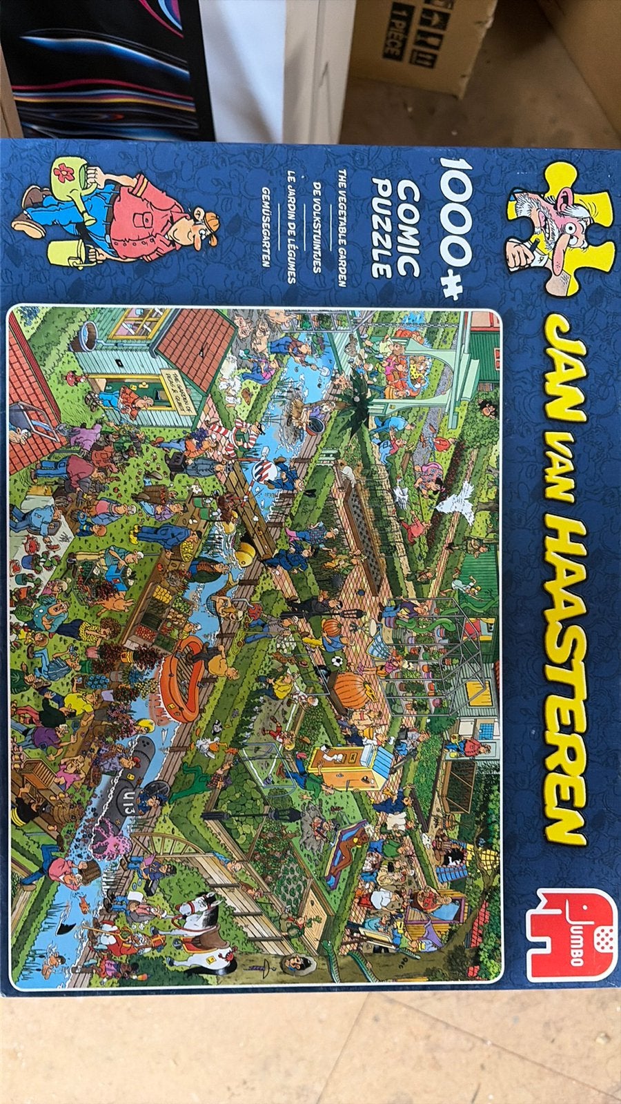 Jan van gaasteren volkstuintjes 1000, Hobby en Vrije tijd, Denksport en Puzzels, Ophalen of Verzenden, 500 t/m 1500 stukjes, Zo goed als nieuw