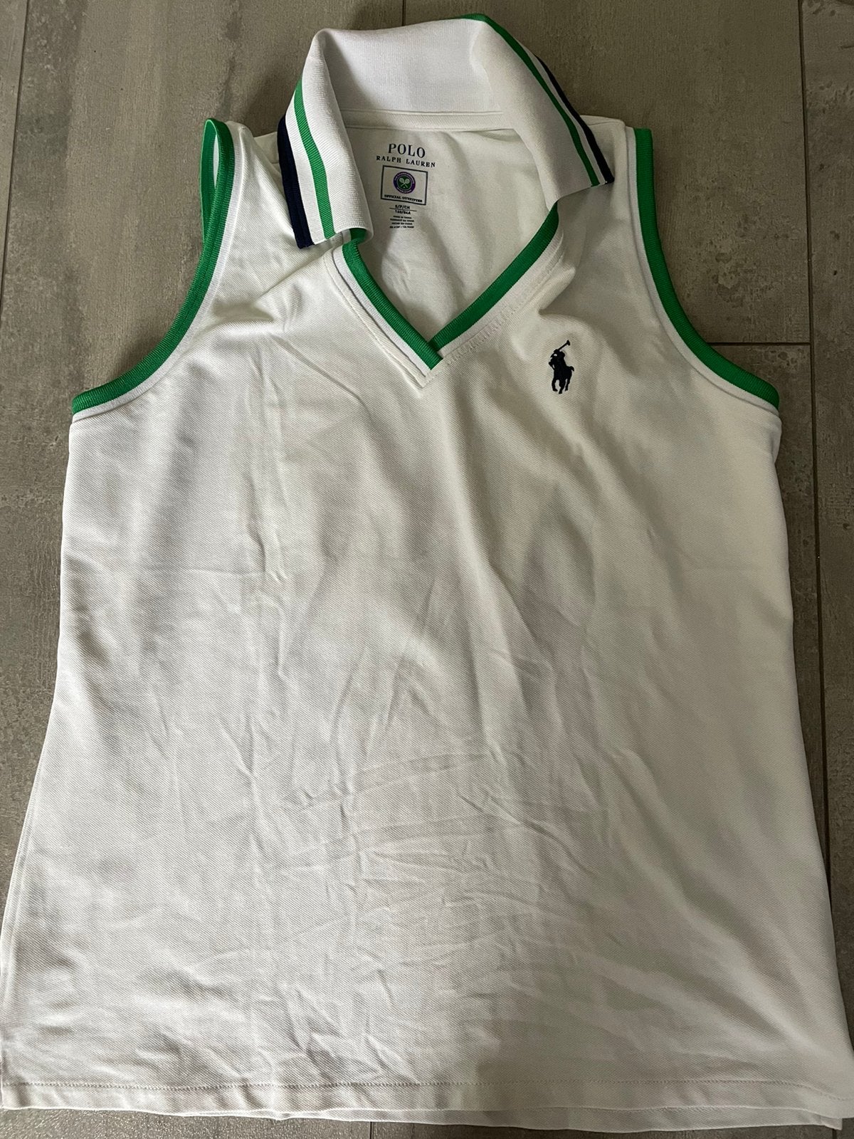 Wimbledon Cricket Pique Polo Shirt tanktop ralph lauren, Ophalen of Verzenden, Nieuw, Maat 36 (S), Overige typen