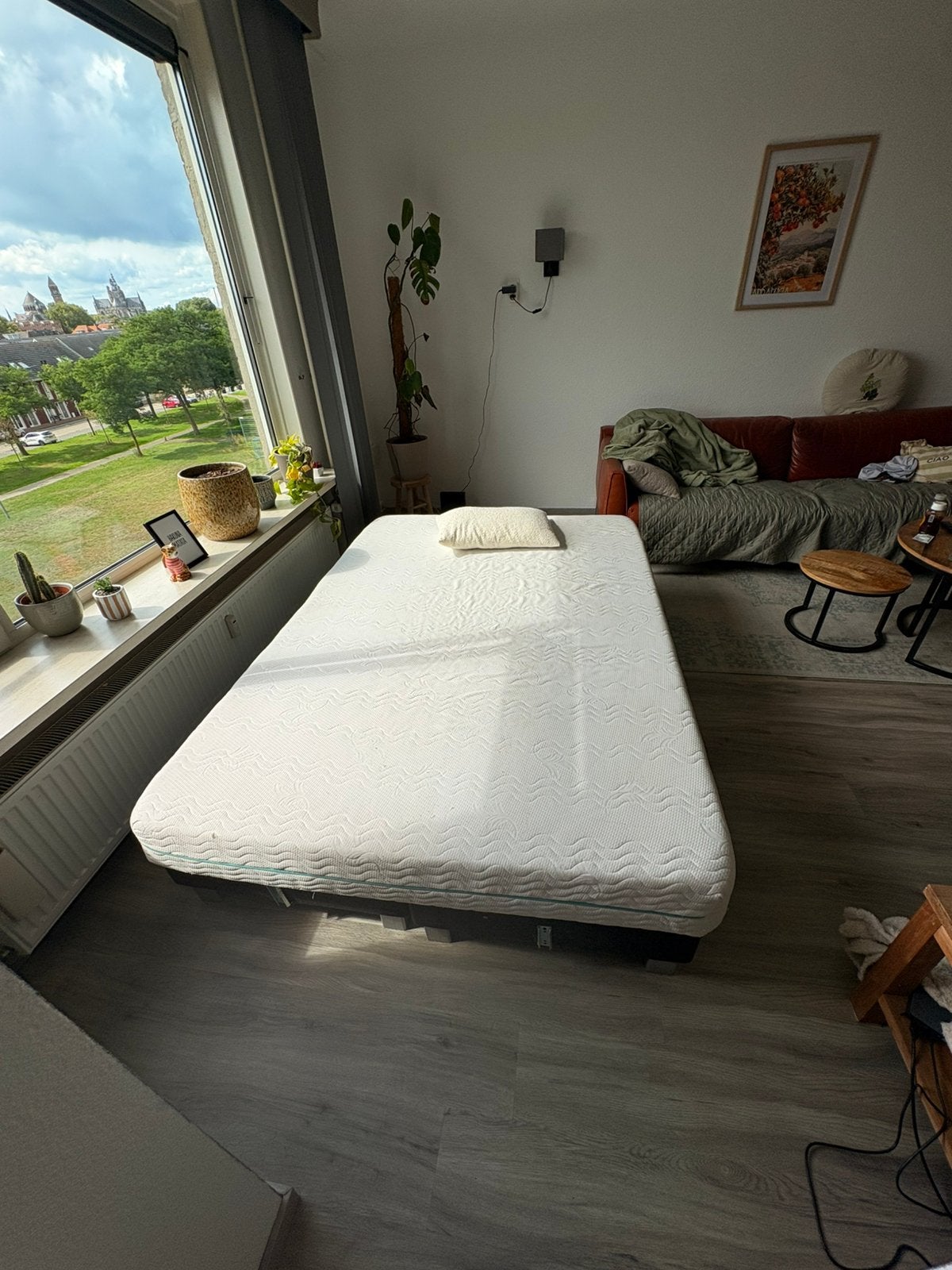 Gratis boxspring 140x200, Ophalen, Tweepersoons, 140 cm