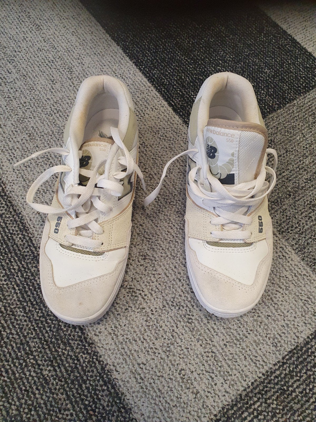 Nieuwe New Balance 550 Wit Groen - Maat 39, Wit, New Balance, Ophalen of Verzenden, Sneakers of Gympen