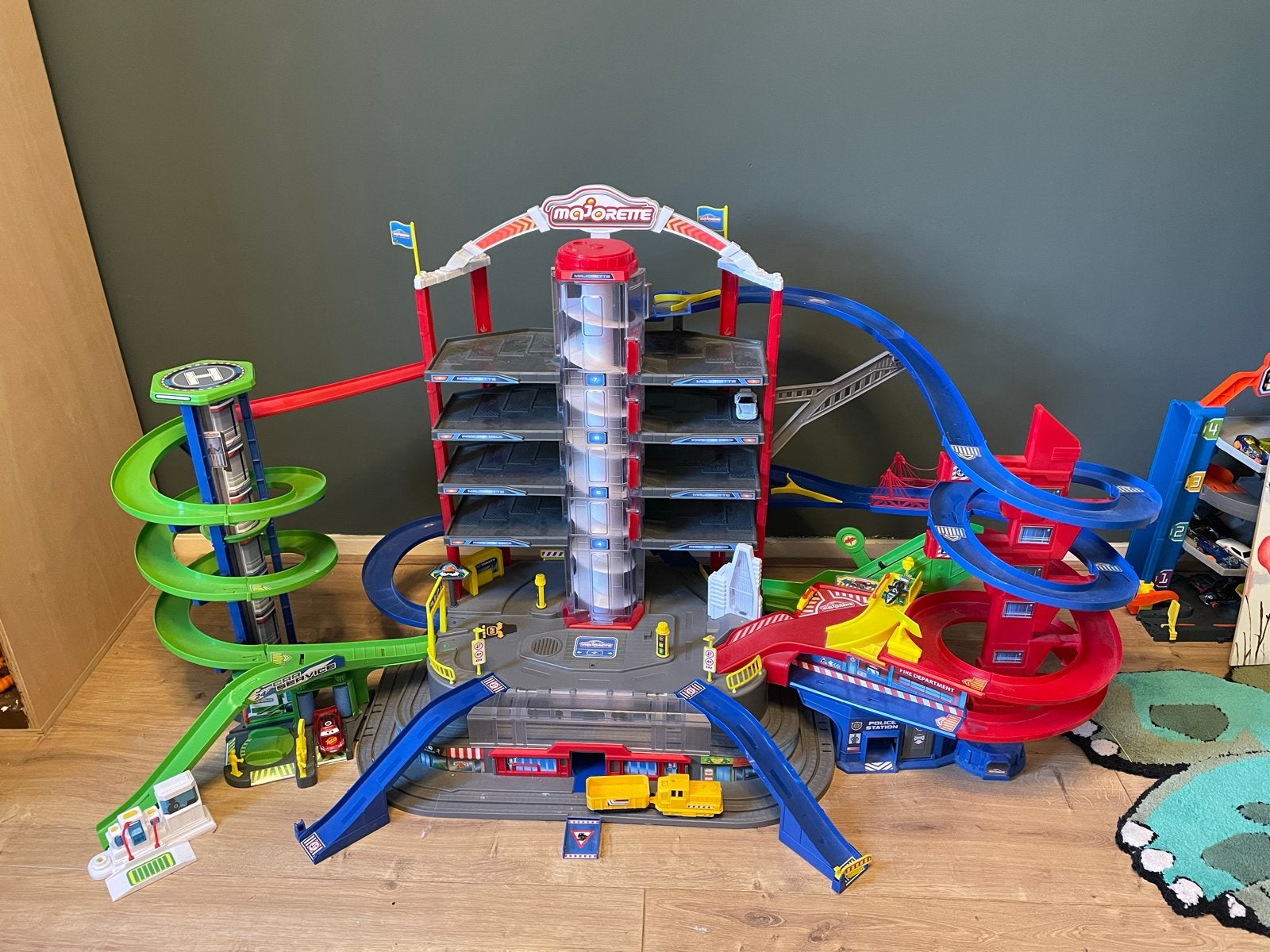 Majorette Super Garage - Grote Parkeergarage Speelset, Ophalen, Gebruikt