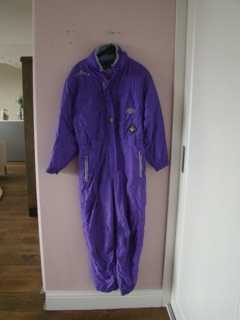 RETRO/VINTAGE skipak van Dominant Vision / paars / maat S-M, Kleding | Dames, Maat 38/40 (M), Dominant Vision, Ophalen of Verzenden