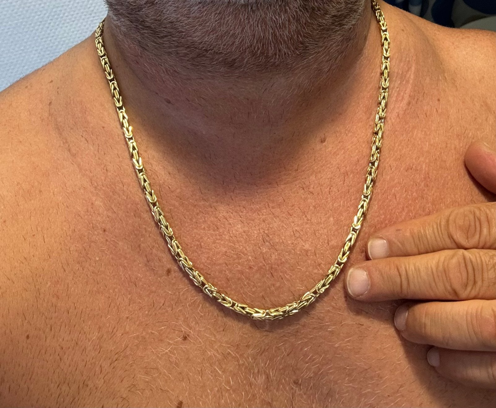 Köningketting Köningskette 14 K 5 mm 60 cm, Ophalen of Verzenden, Zo goed als nieuw, Goud