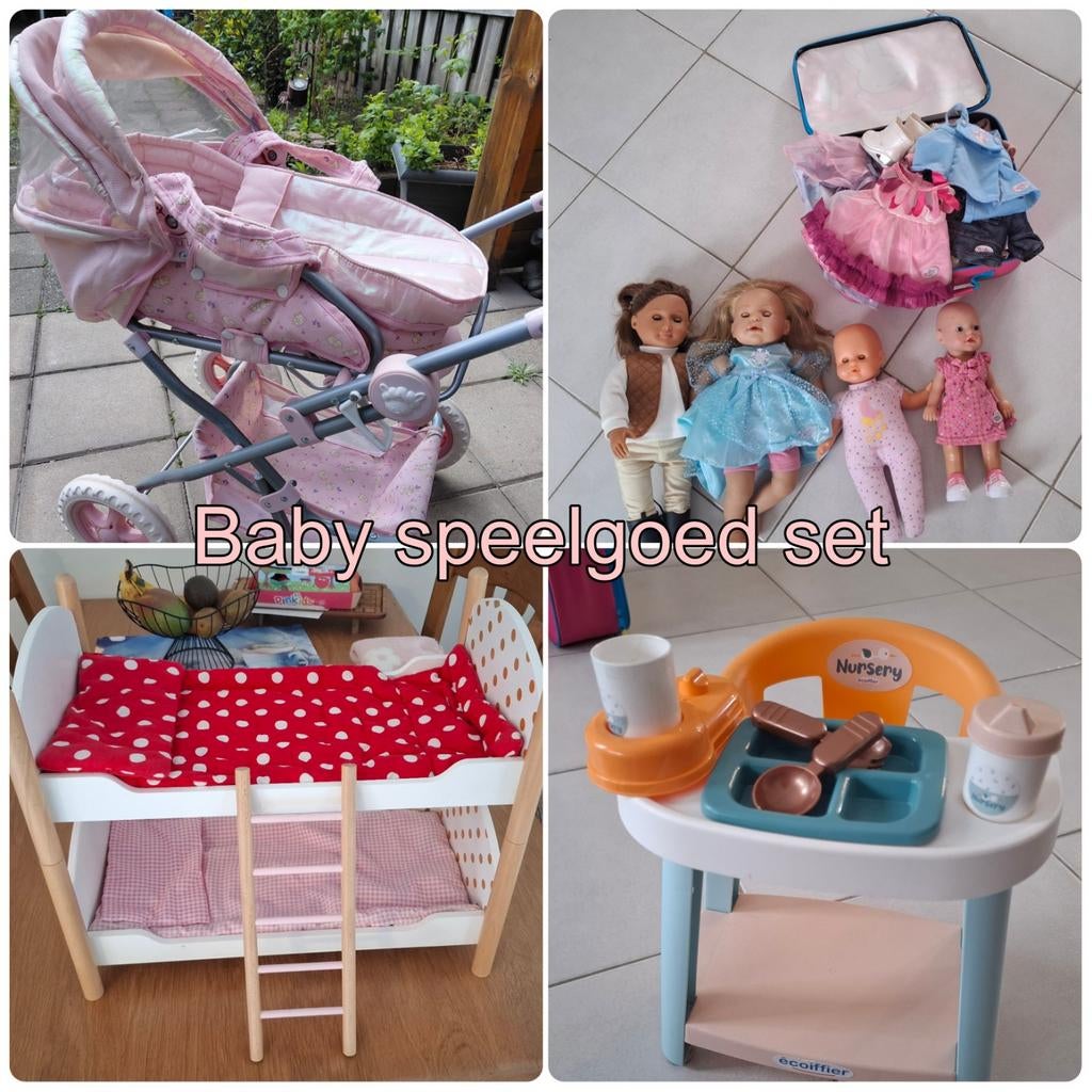 Grote baby speelgoed setje, Kinderen en Baby's, Speelgoed | Babyspeelgoed, Gebruikt, Overige typen, Met wieltjes, Ophalen