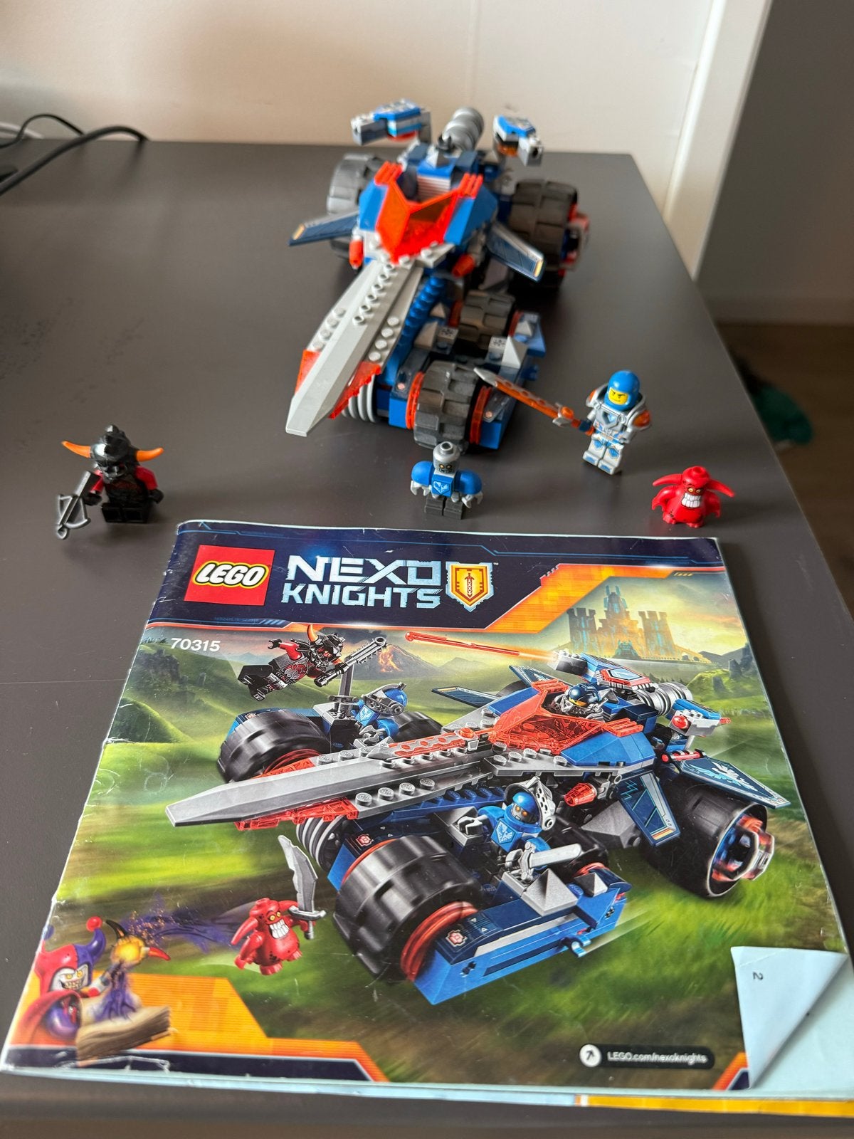 Lego Nexo Knights 70315 - Clay's Rumble Blade, Gebruikt, Lego, Ophalen of Verzenden, Inclusief instructies