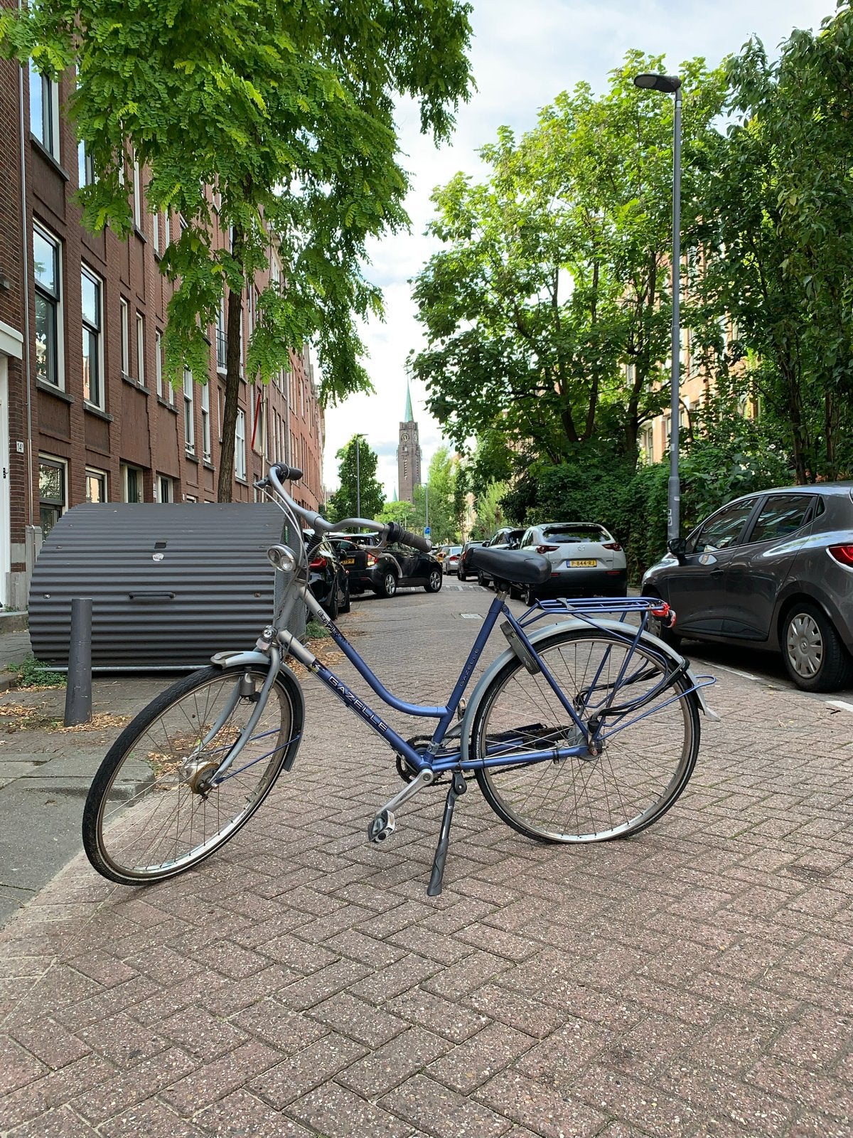 Gazelle damesfiets - Blauw, Gebruikt, Ophalen, Terugtraprem, Gebruikt, 50 tot 53 cm