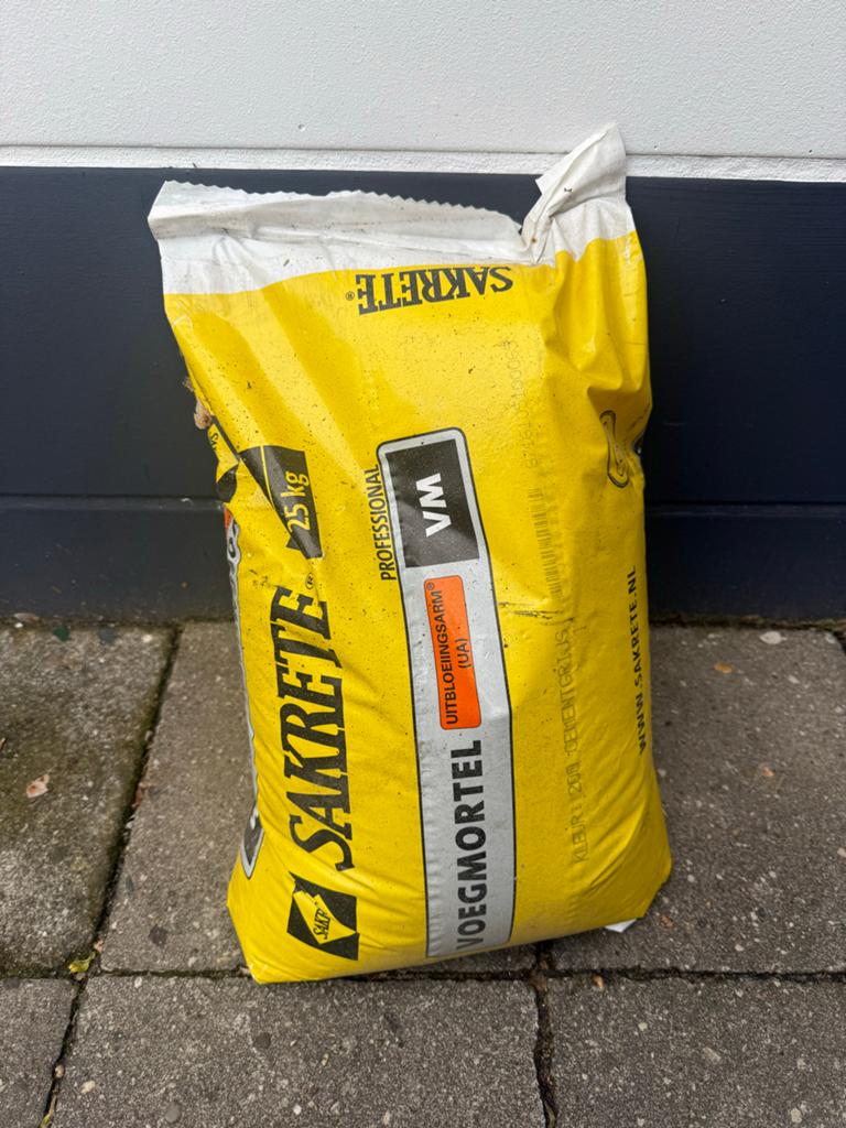 Sakrete Uitbloeiingsarme Voegmortel VM - 25 kg, Ophalen of Verzenden, Nieuw, Overige materialen, Overige typen