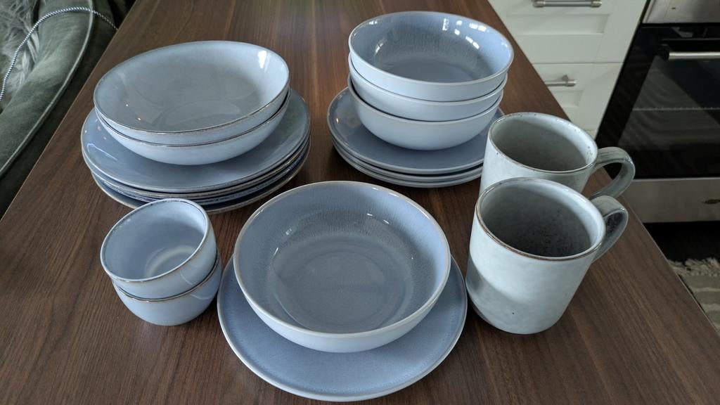 Servies. Blauw., Ophalen, Overige stijlen, Bord(en)