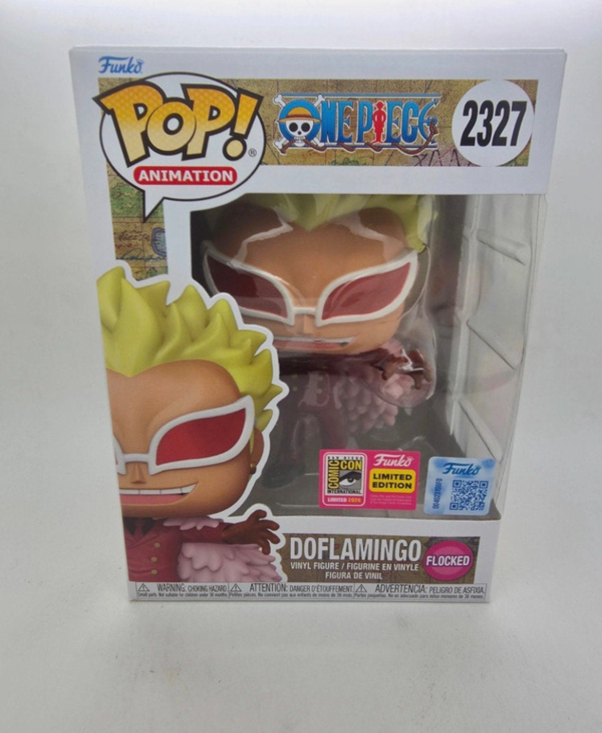 Funko Pop Doflamingo flocked, Ophalen of Verzenden, Zo goed als nieuw, Nvt, Nvt