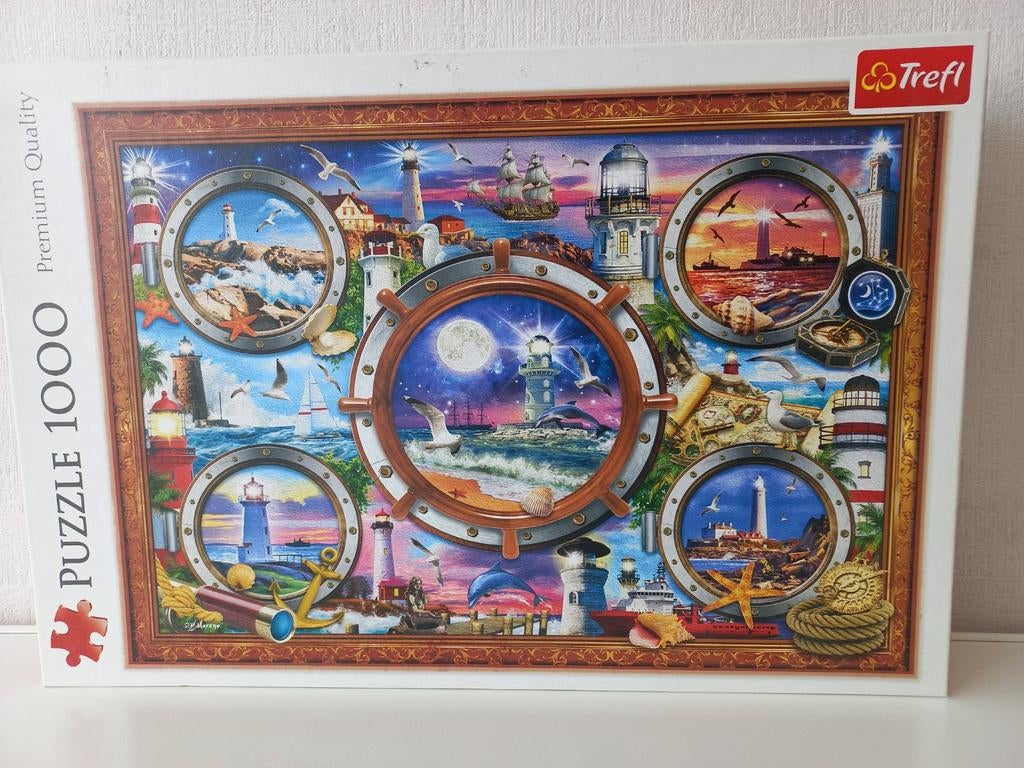Trefl puzzel, Lighthouses, Ophalen of Verzenden, 500 t/m 1500 stukjes, Zo goed als nieuw
