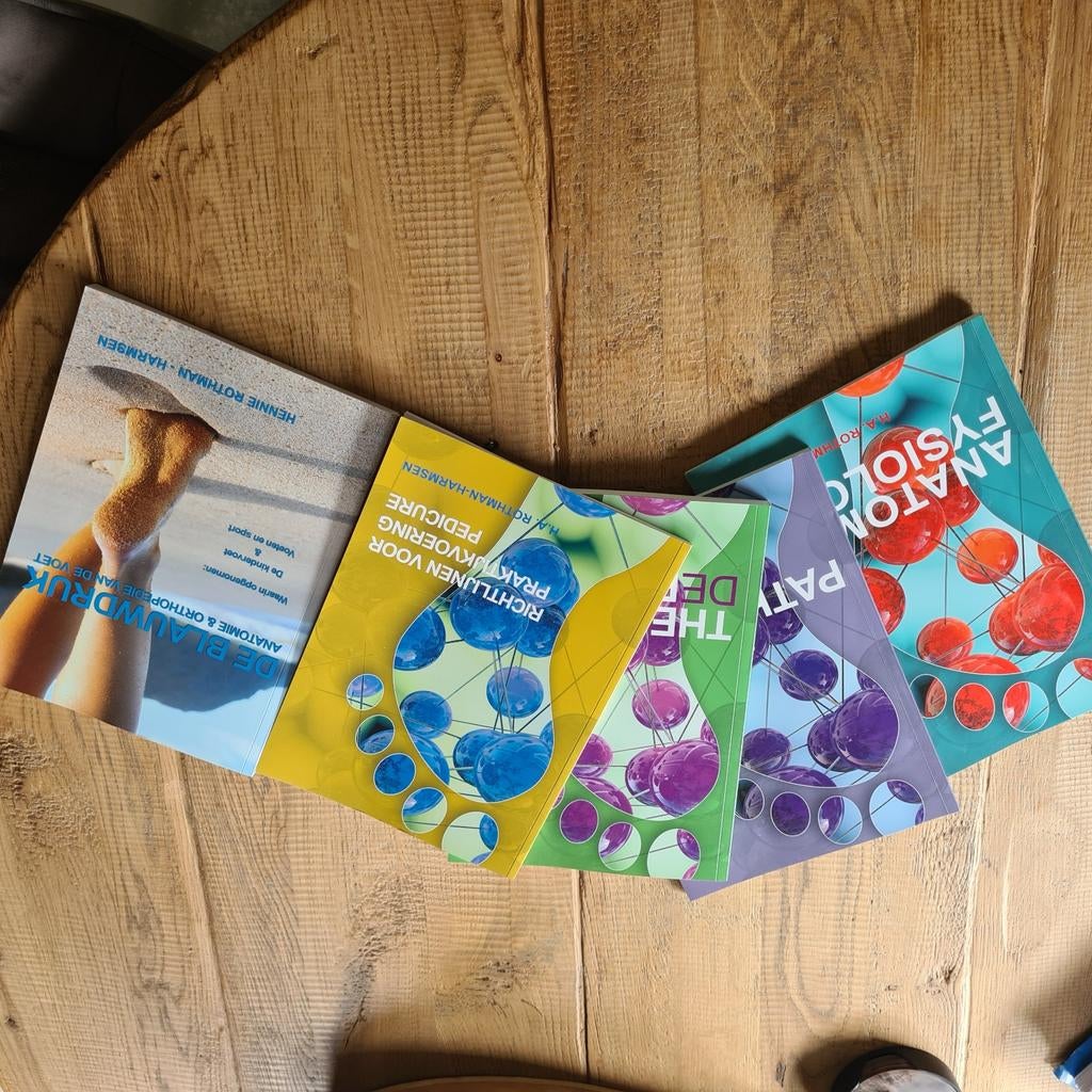 Pedicure opleiding theorie boeken (nieuw) +  praktijkboek., Ophalen of Verzenden, Nieuw
