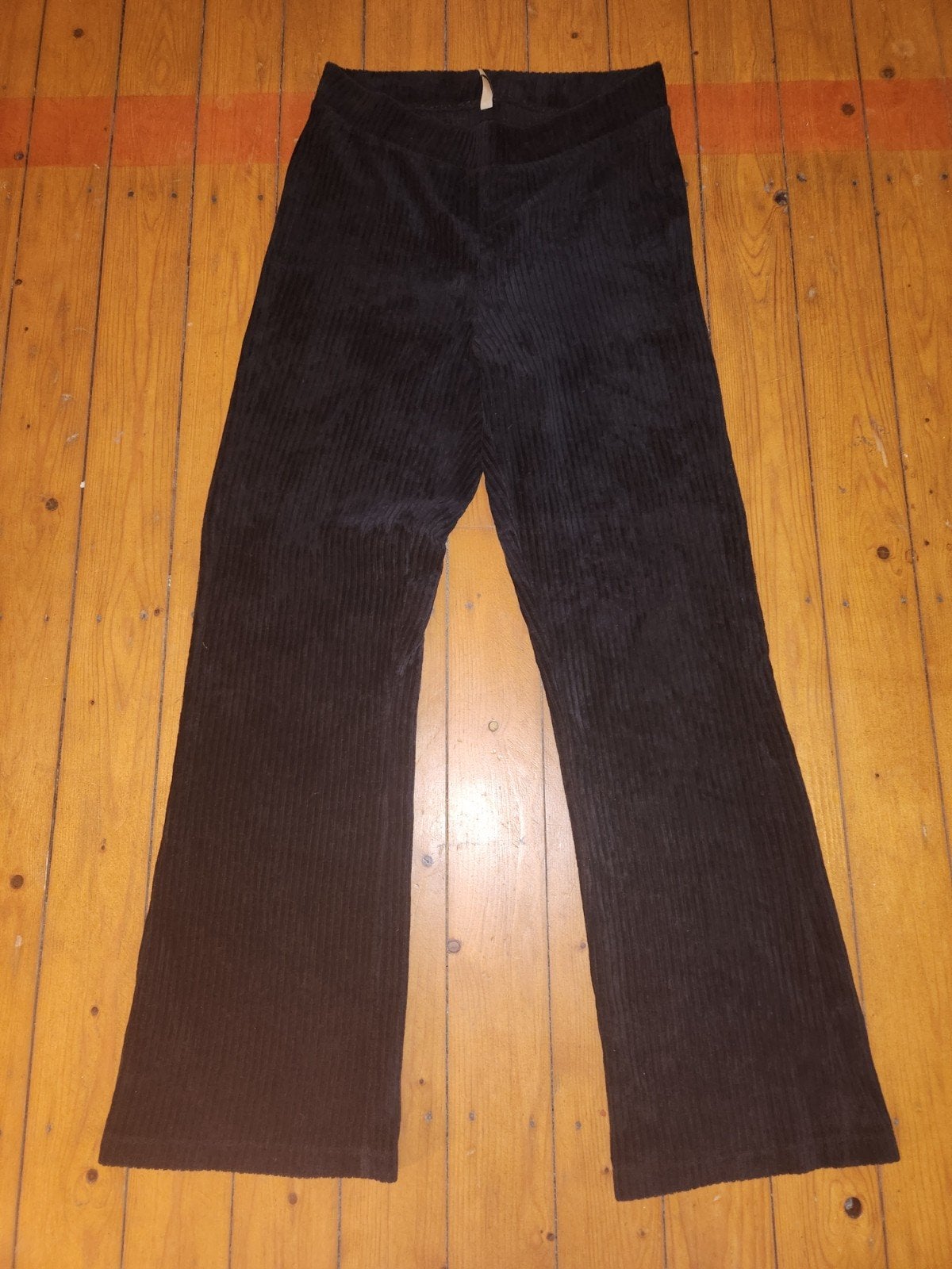 Soyaconcept flared ribbroek - Maat M, Kleding | Dames, Maat 38/40 (M), Soyaconcept, Zwart, Ophalen of Verzenden