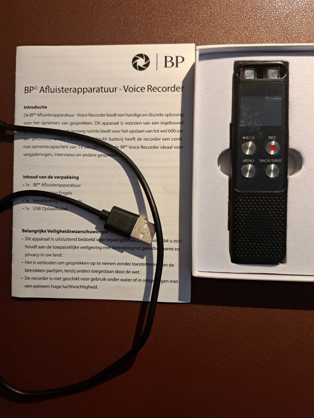 BP Voice Recorder L87 - Digitale Dictafoon, Ophalen of Verzenden, Nieuw