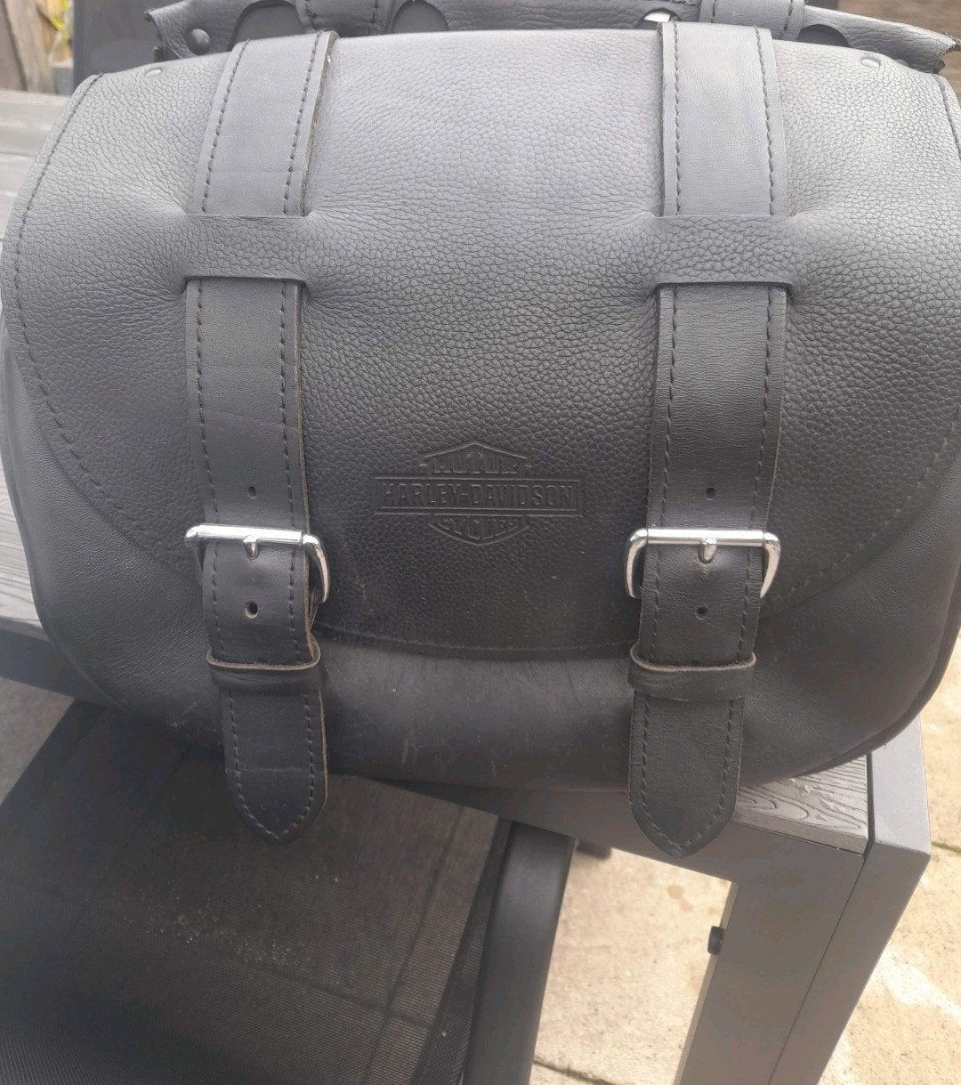 Harley-Davidson zadeltassen met beugels, Ophalen of Verzenden, Gebruikt