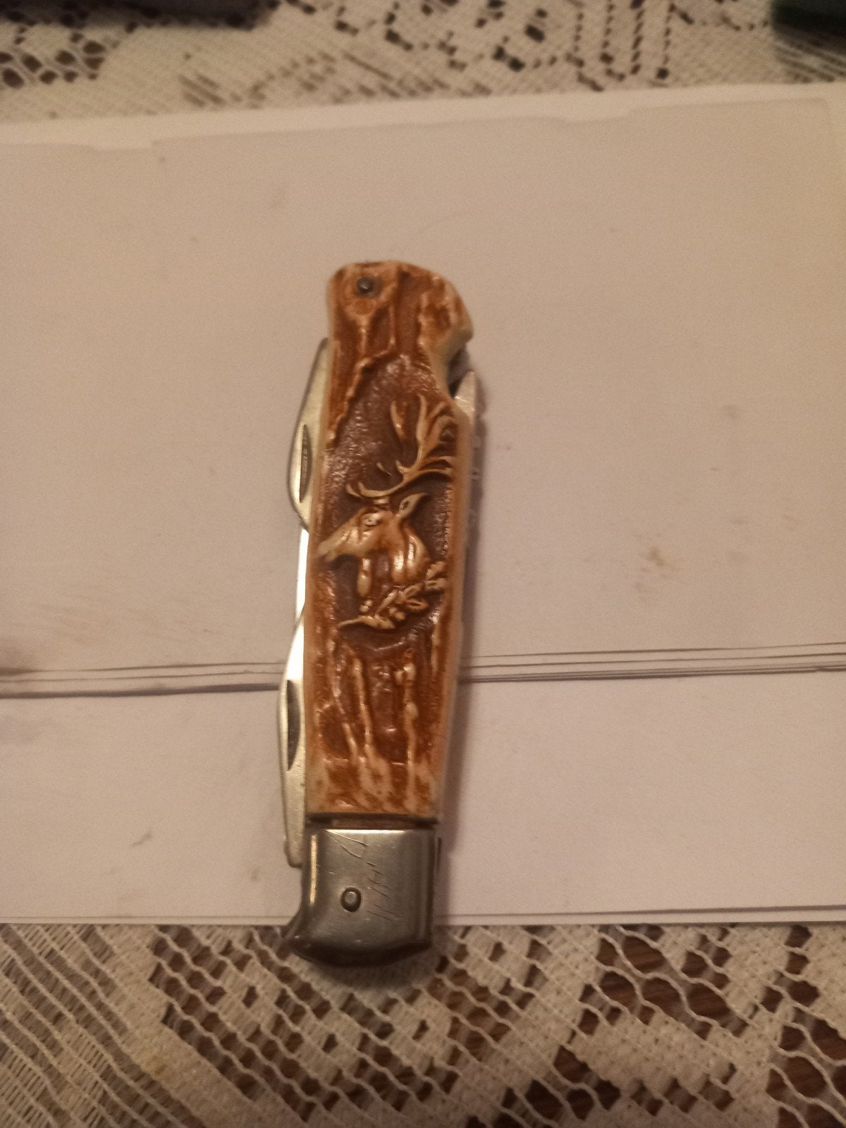 uitgebreid klassiek Duits jachtmes (vaak een Jagdmesser of P, Antiek en Kunst, Ophalen of Verzenden