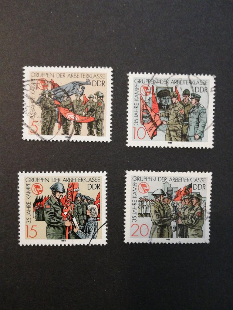 DDR 1988 Michel 3177 tm 3180 complete serie, Ophalen of Verzenden, DDR