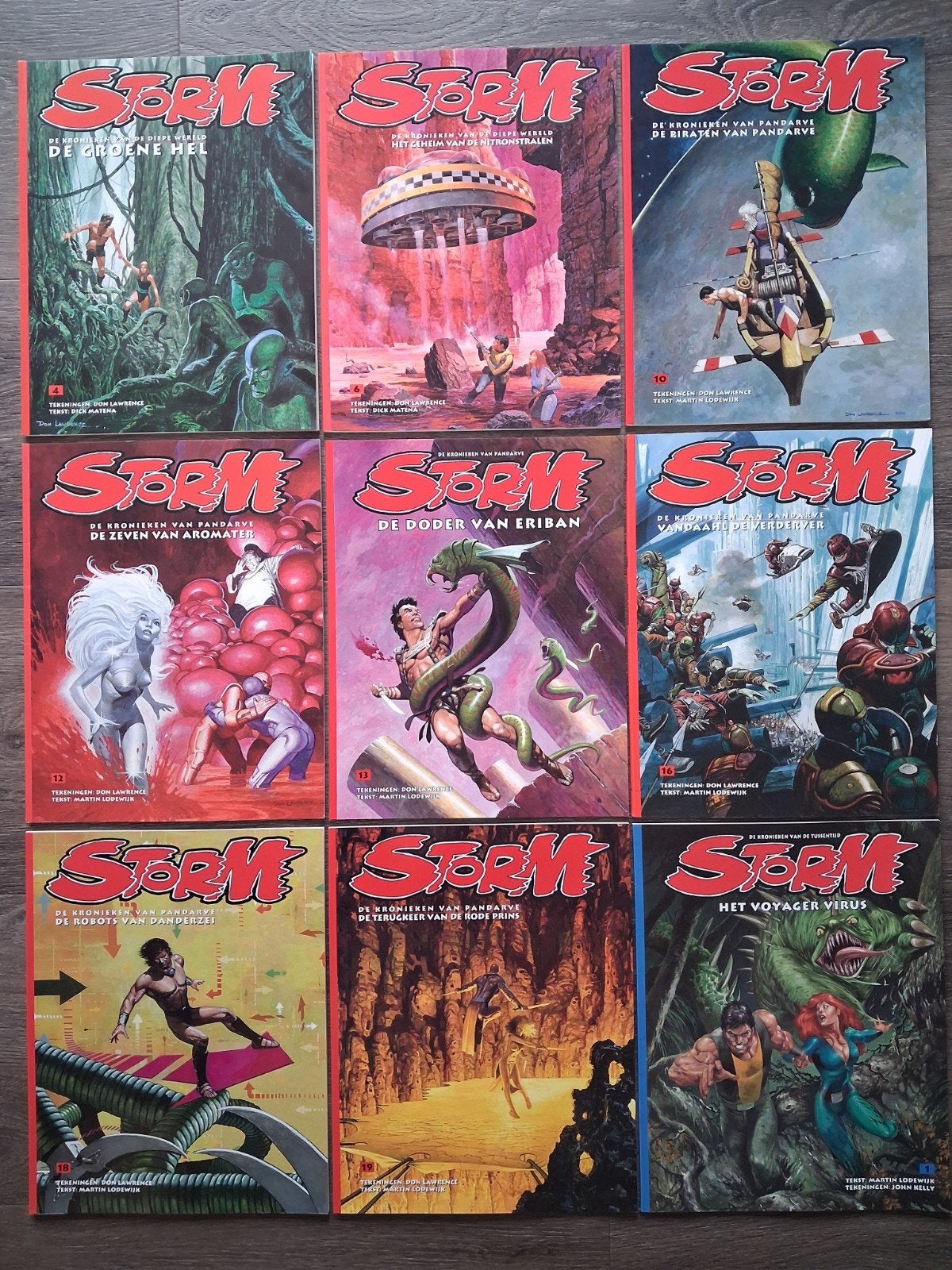 Storm 9x - DLC uitgeverij, Boeken, Stripboeken, Complete serie of reeks, Ophalen of Verzenden, Zo goed als nieuw, Don Lawrence