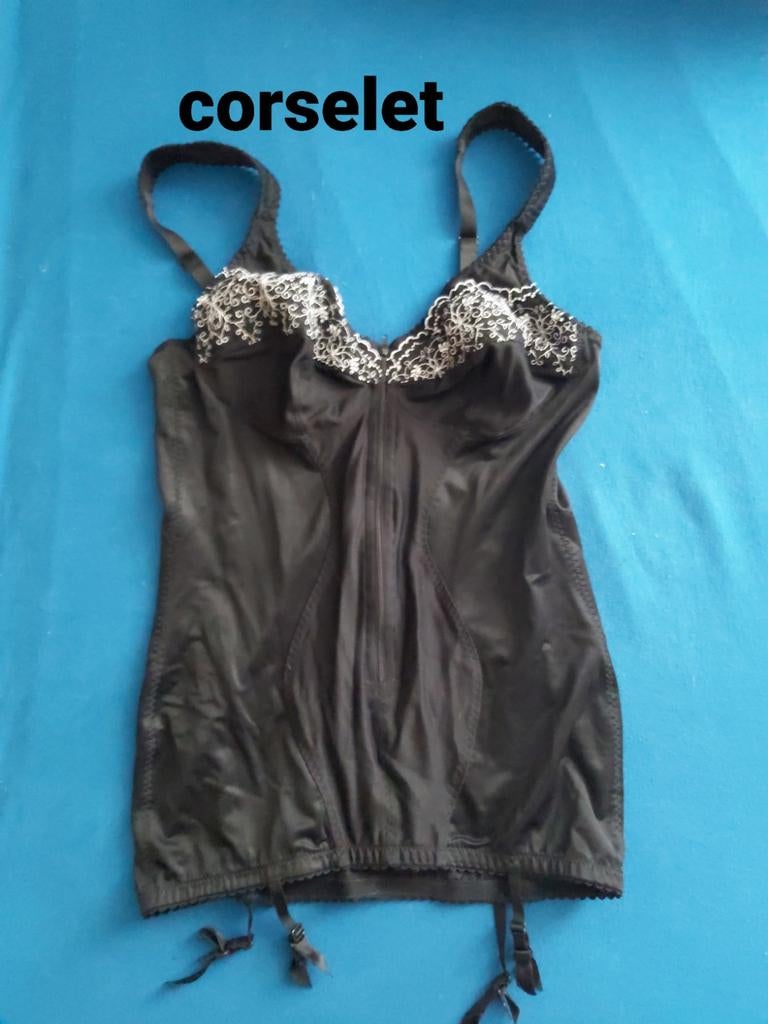 Corselet Body lingerie, Verzenden, Zwart, Body of Korset