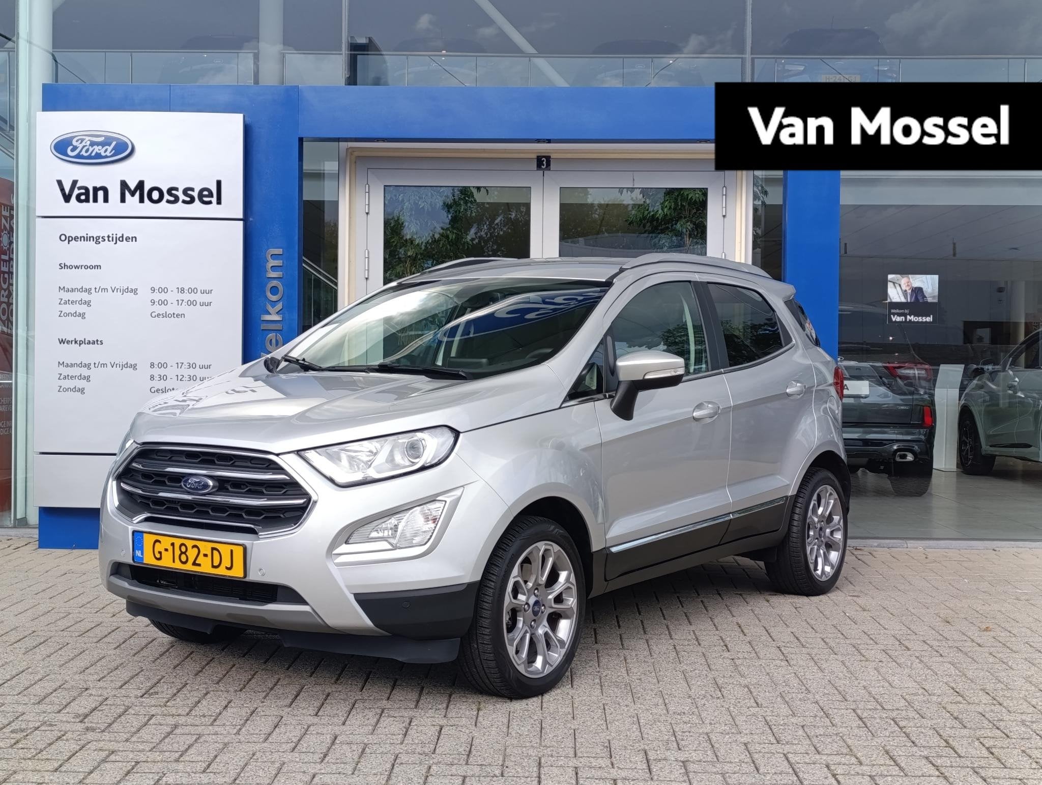 Ford EcoSport 1.0 EcoBoost Titanium | Stoel/stuur voorruitve, Auto's, Voorwielaandrijving, 12 maanden, 125 pk, Gebruikt
