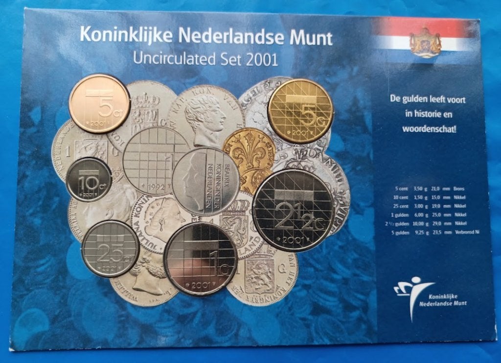 Laatste Gulden Uncirculated Set 2000, Postzegels en Munten, Munten | Nederland, Verzenden, Koningin Beatrix, Setje