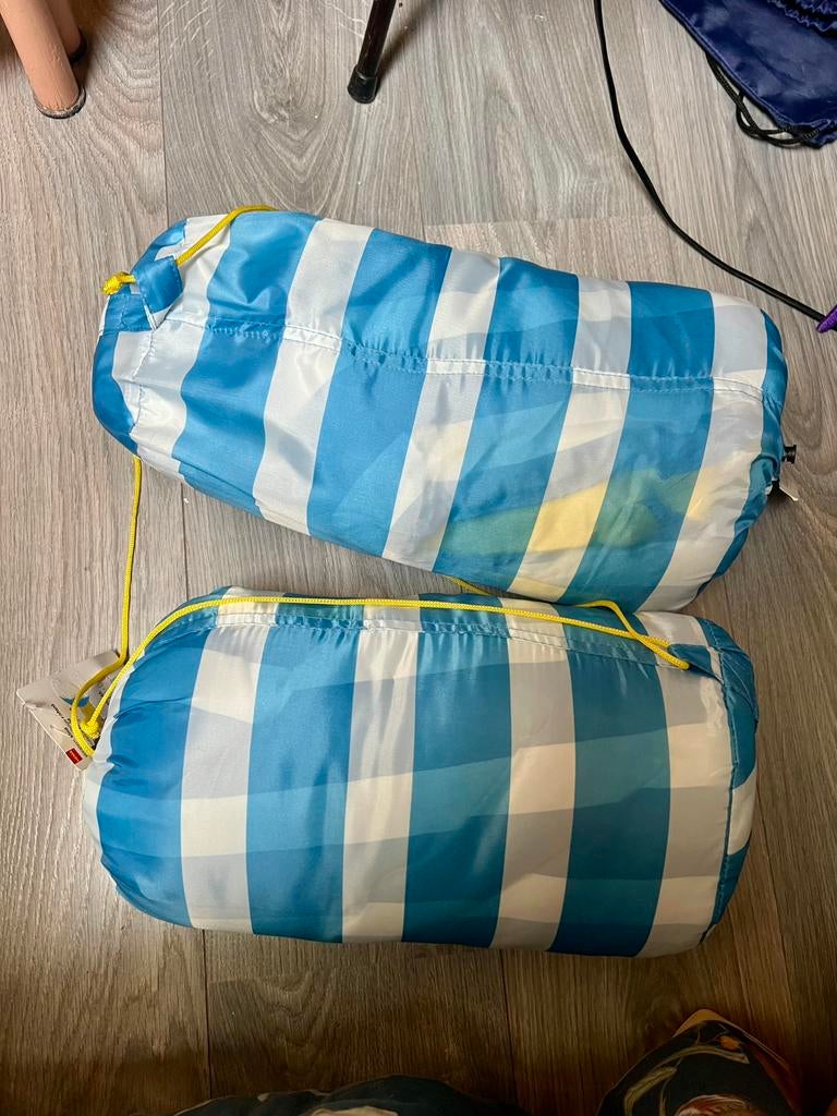 2 nieuwe HEMA camping tent kamperen kind slaapzak 140x70 cm, Ophalen of Verzenden, Nieuw