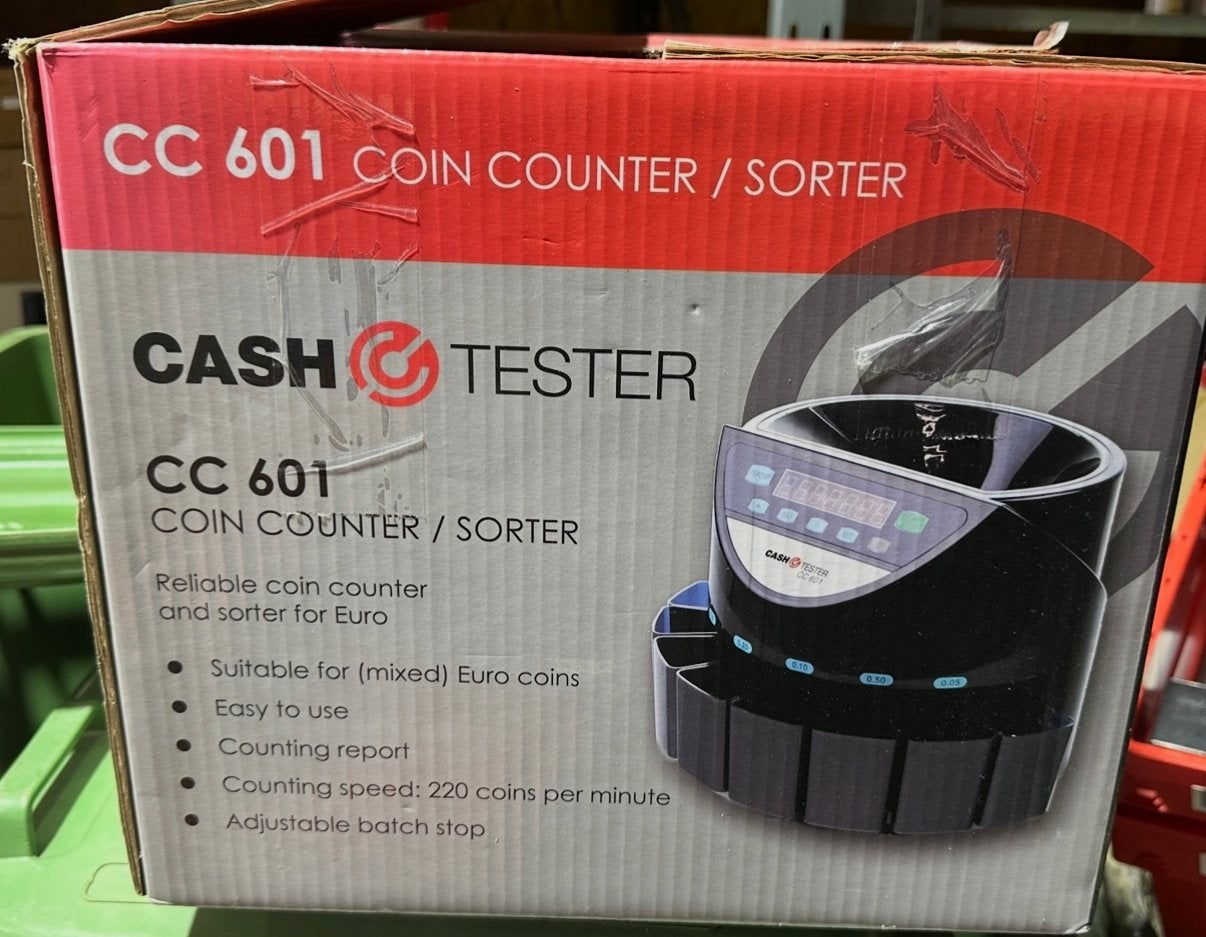 Cash Tester CC 601 Muntenteller / Sorteerder, Ophalen