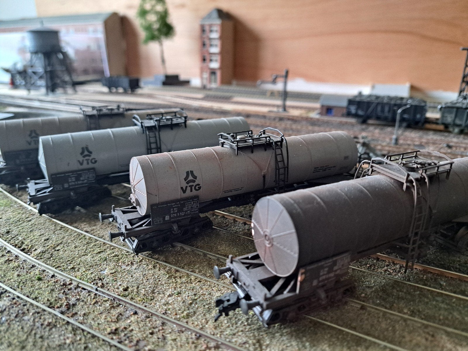 4x VTG ketelwagons, Ophalen of Verzenden, Gelijkstroom, Wagon, Roco