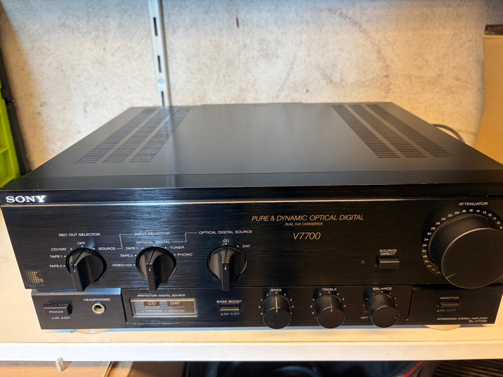 Sony amplifier TA-V7700 izgst., Ophalen, Zo goed als nieuw, Sony