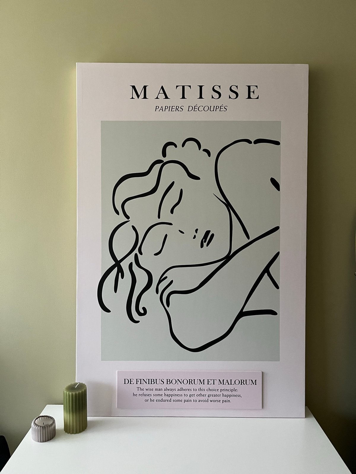 Matisse 'Papiers Découpés' Canvas - 75x115cm, Ophalen, Figuren, Print, Op houten frame