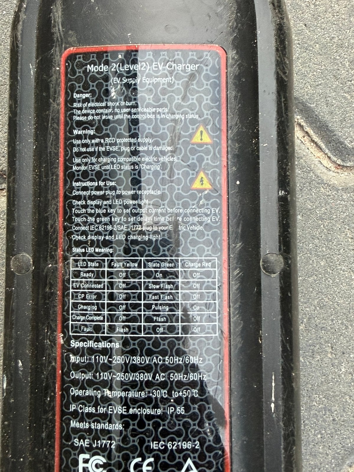 Mobiele auto laadkabel, Ophalen of Verzenden, Gebruikt, Laadkabel