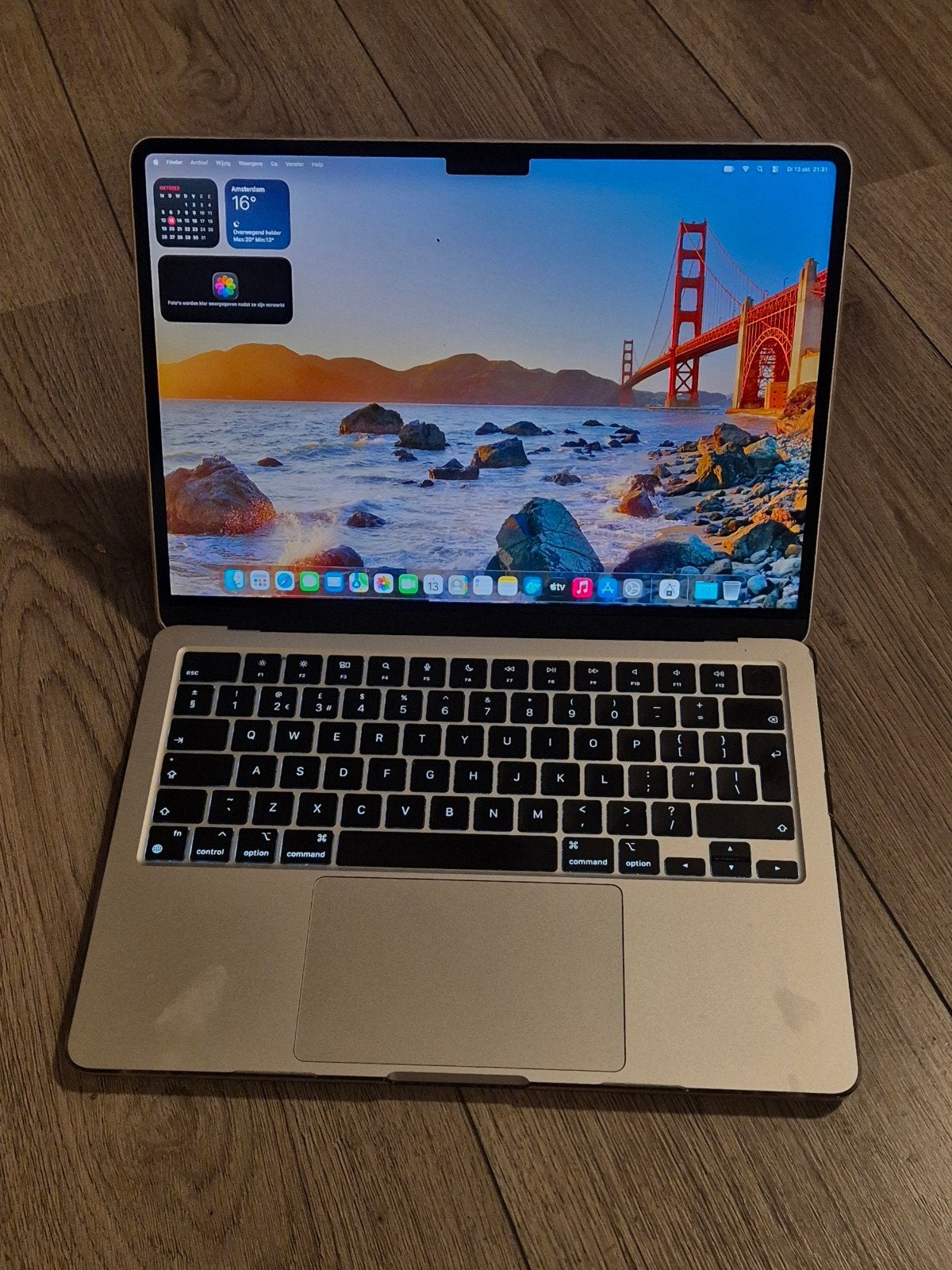 MacBook Air met lader 16gig 512ssd, Ophalen, 2 tot 3 Ghz, Qwerty, 13 inch