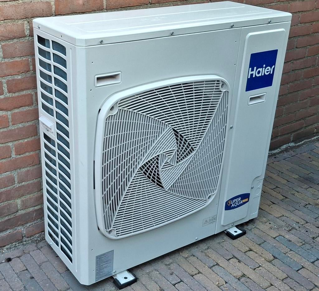 Haier monoblock warmtepomp 7.8kw, Witgoed en Apparatuur, Airco's, Ophalen, Minder dan 60 m³, 3 snelheden of meer, Zo goed als nieuw