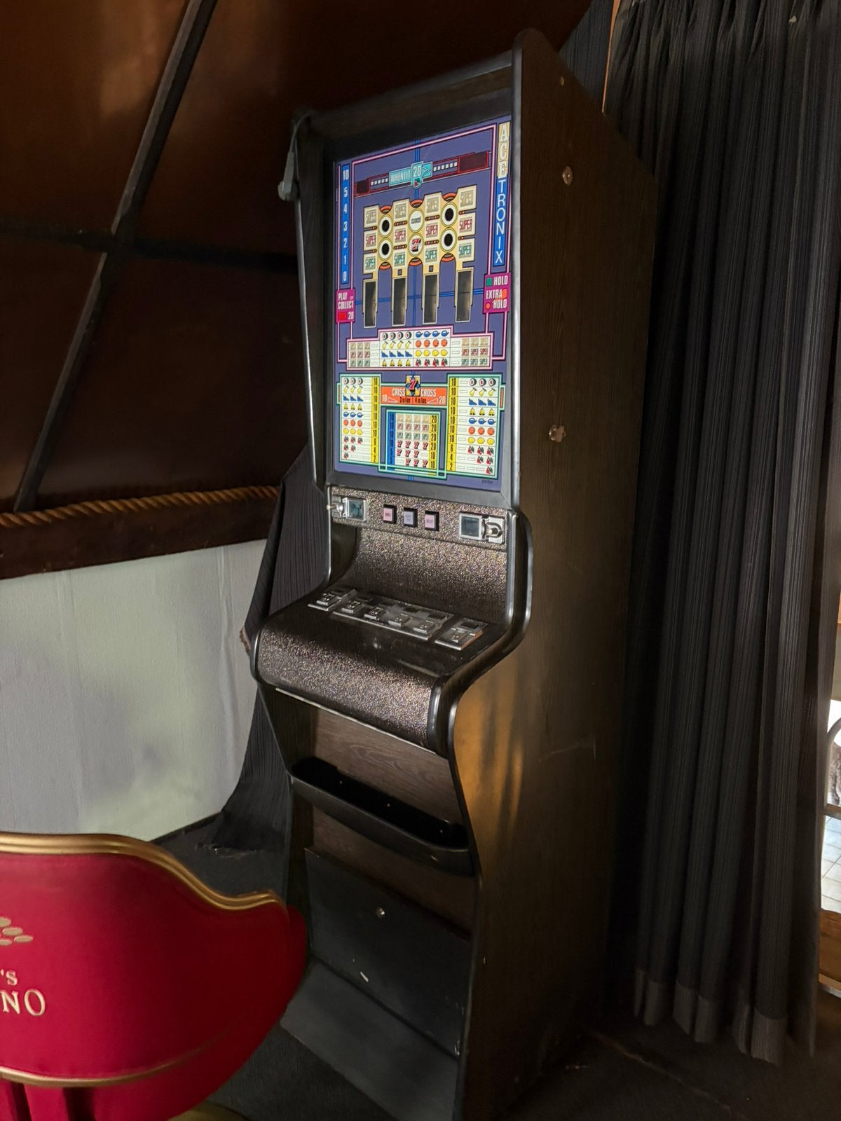 Vintage gokkast / fruitautomaat - Actronix, Overige munten, Ophalen, Gebruikt