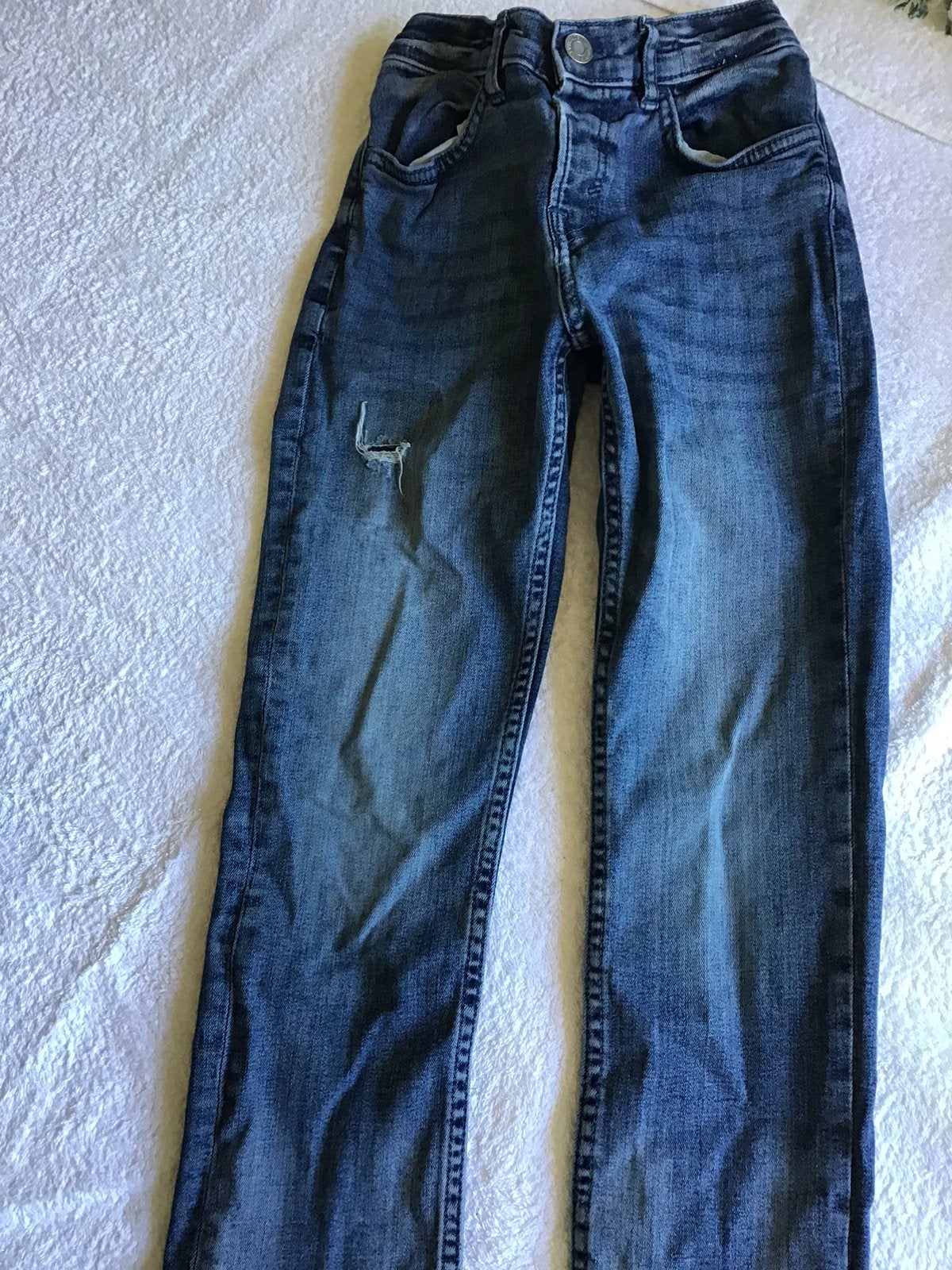 Spijkerbroek 128, slim fit, Ophalen of Verzenden, Zo goed als nieuw, Jongen, Broek