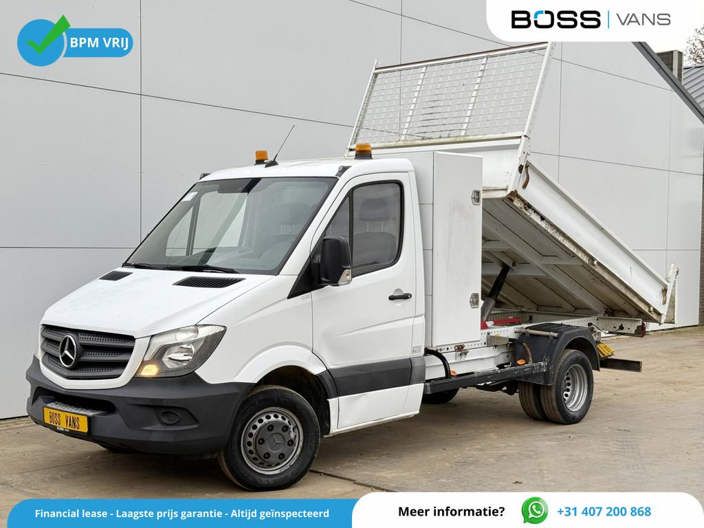 Mercedes-Benz Sprinter 514 2.2 CDI Kipper Open Laadbak Dubbe, Achterwielaandrijving, Gebruikt, Wit, Mercedes-Benz