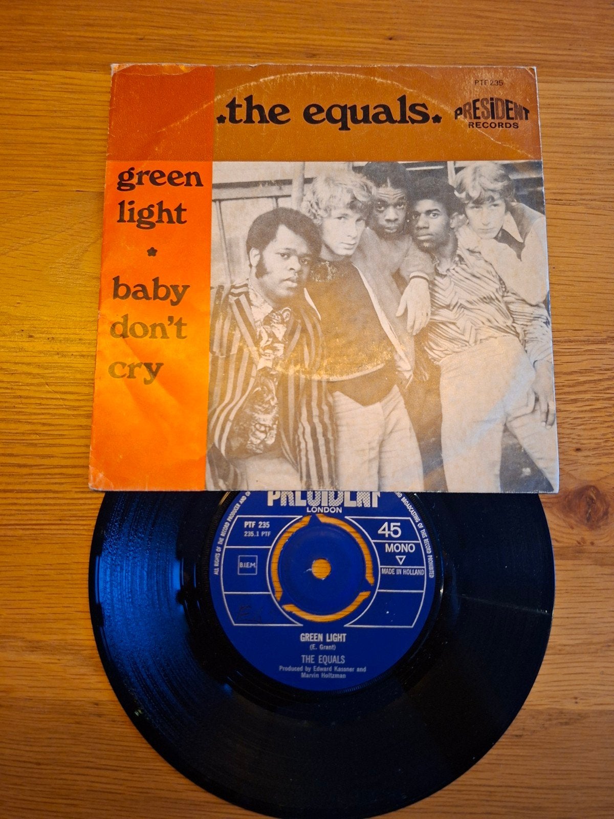 The Equals - Green Light / Baby Don't Cry (Vinyl Single), Gebruikt, 7 inch, Ophalen of Verzenden, Pop
