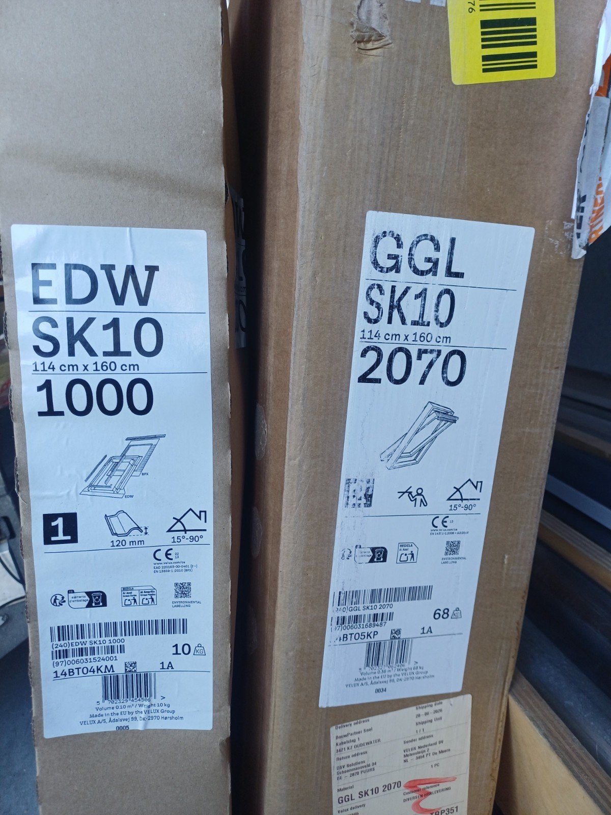 Nieuw Velux dakraam 114x160 ggl sk10, Ophalen, Nieuw