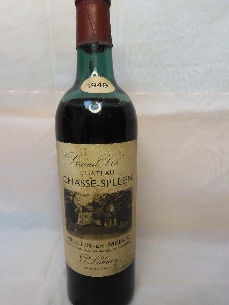 wijn  chasse-spleen  1949, Verzamelen, Wijnen, Overige gebieden, Overige typen, Ophalen of Verzenden, Zo goed als nieuw